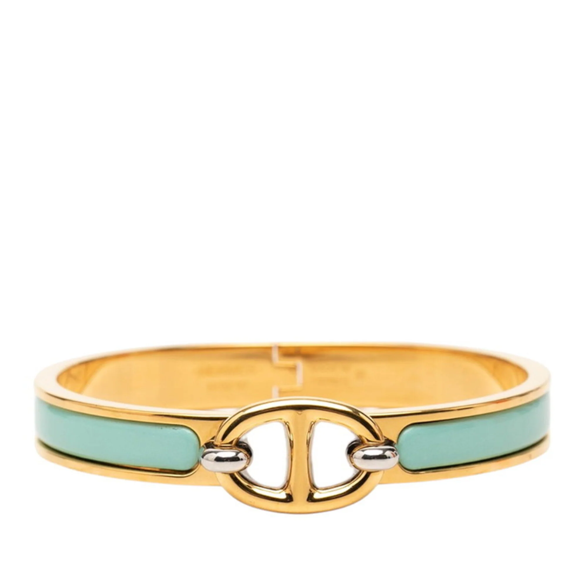 Mini Click Chaine D'Ancre Bracelet Metal Blue and Gold