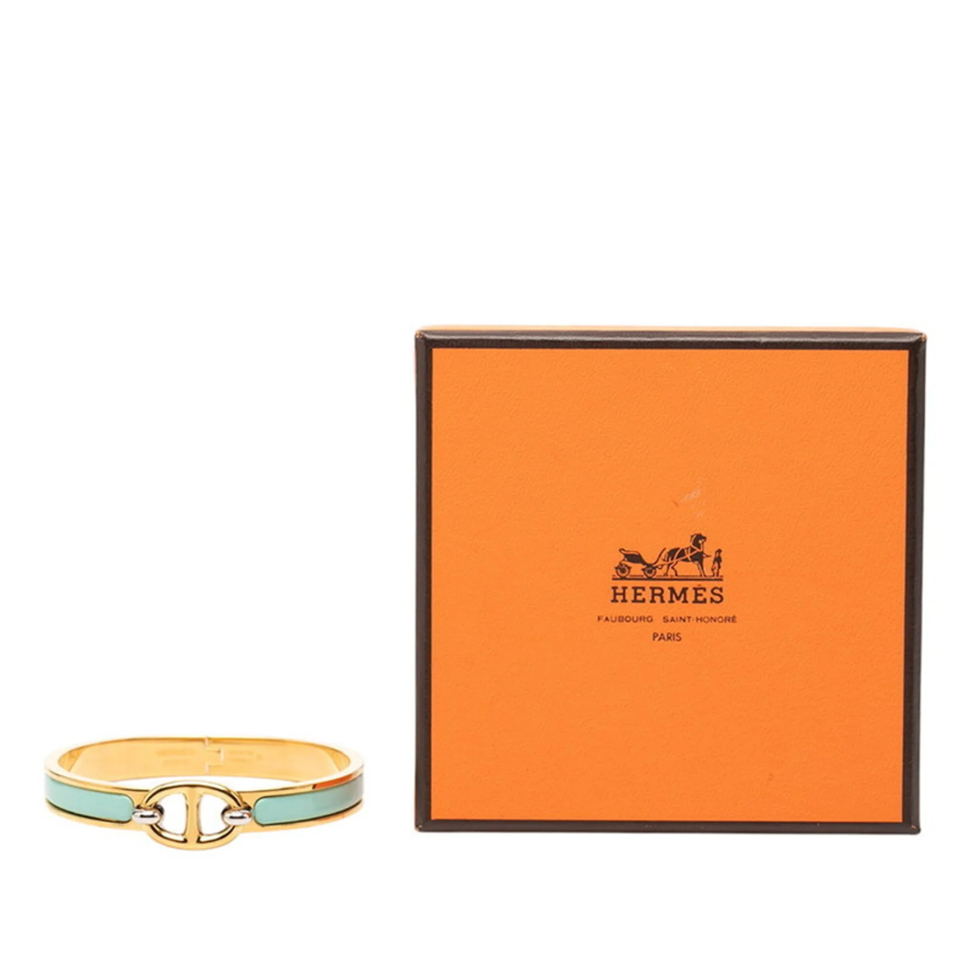 Mini Click Chaine D'Ancre Bracelet Metal Blue and Gold - Image 5