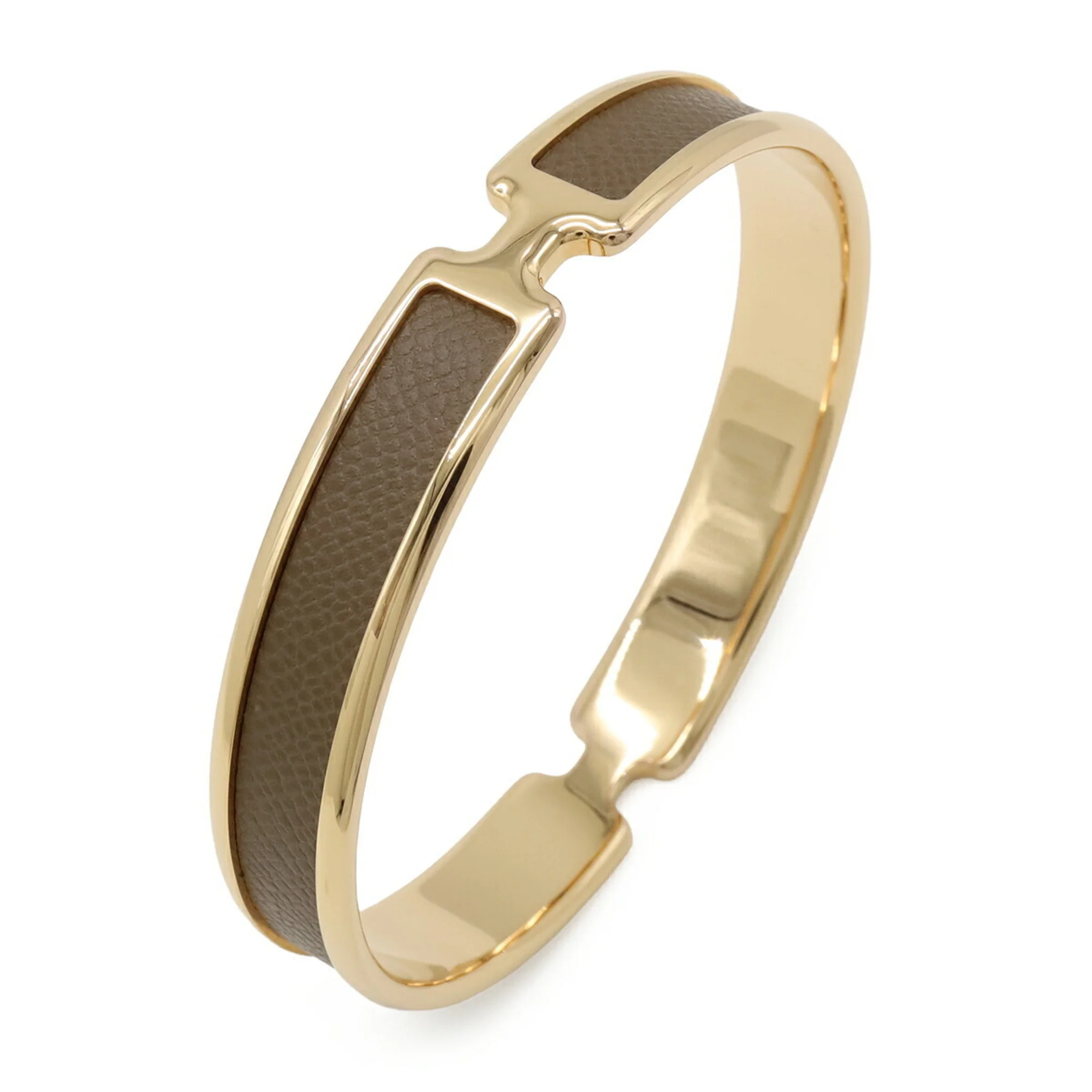 Olympe Bracelet Gold and Leather - Image 2