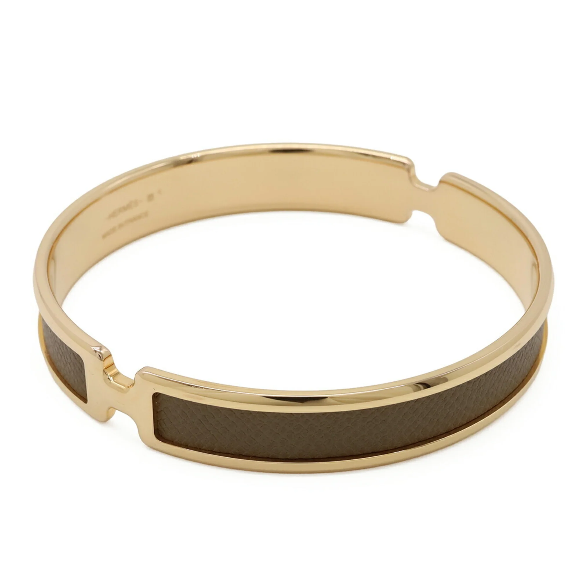 Olympe Bracelet Gold and Leather - Image 3