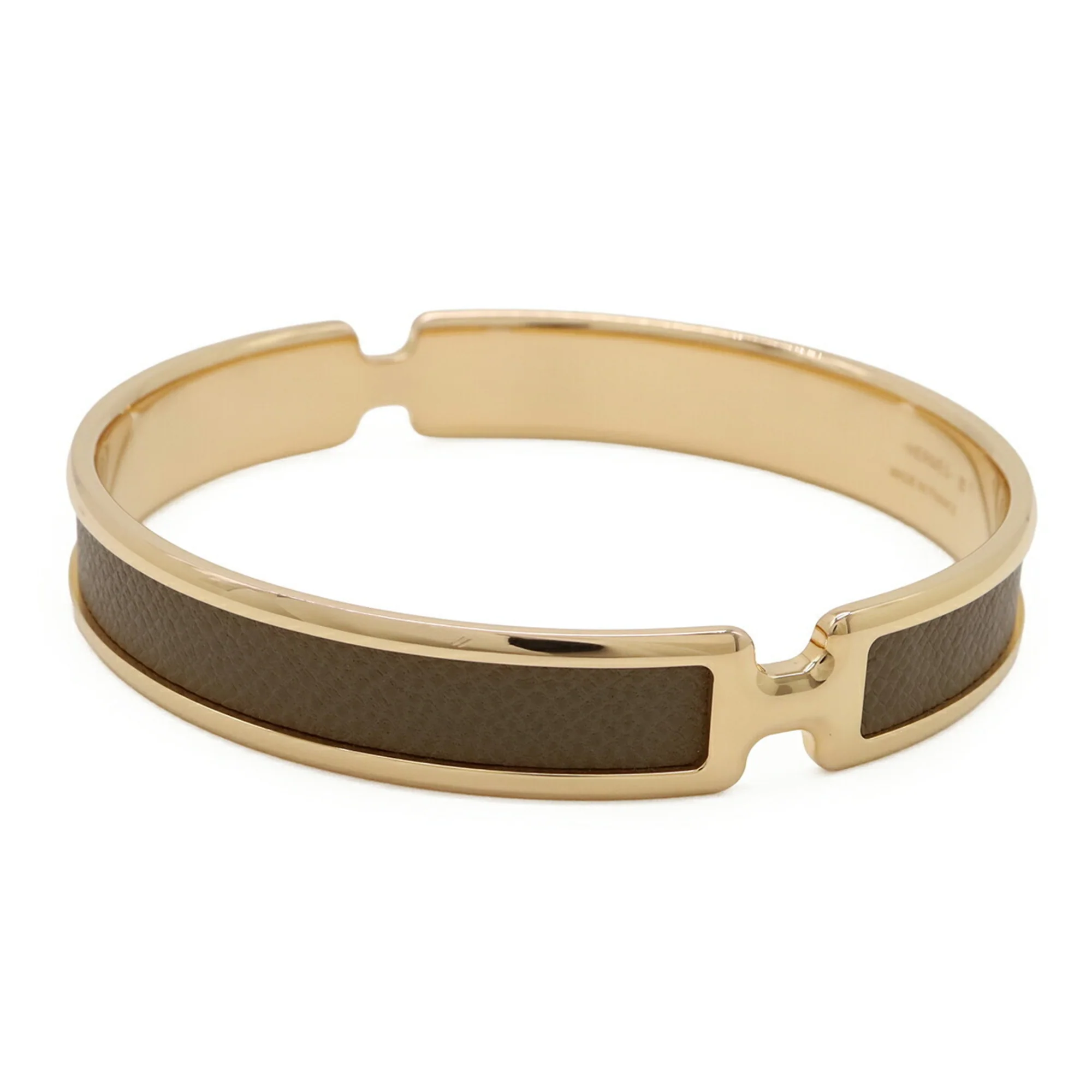 Olympe Bracelet Gold and Leather - Image 4