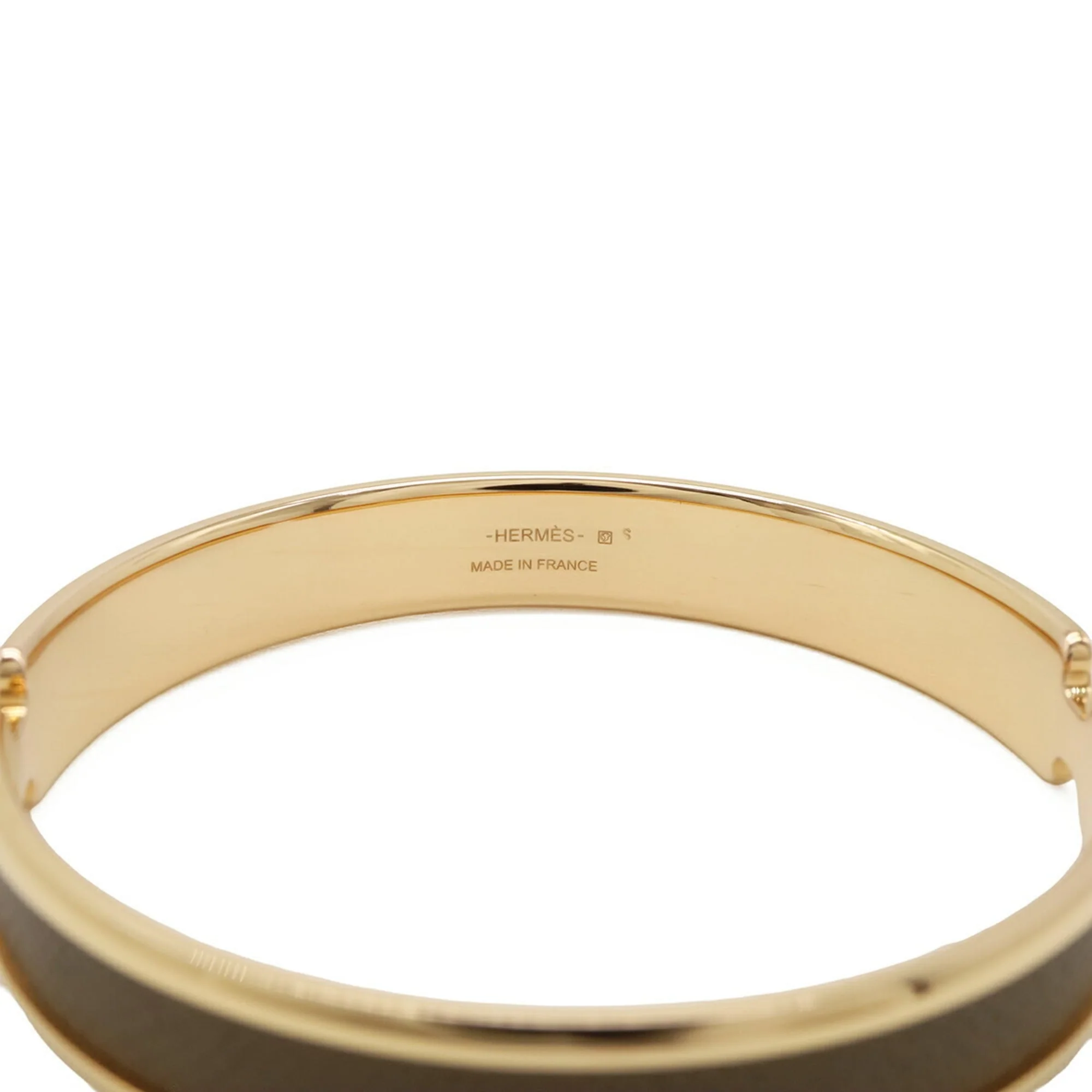 Olympe Bracelet Gold and Leather - Image 5