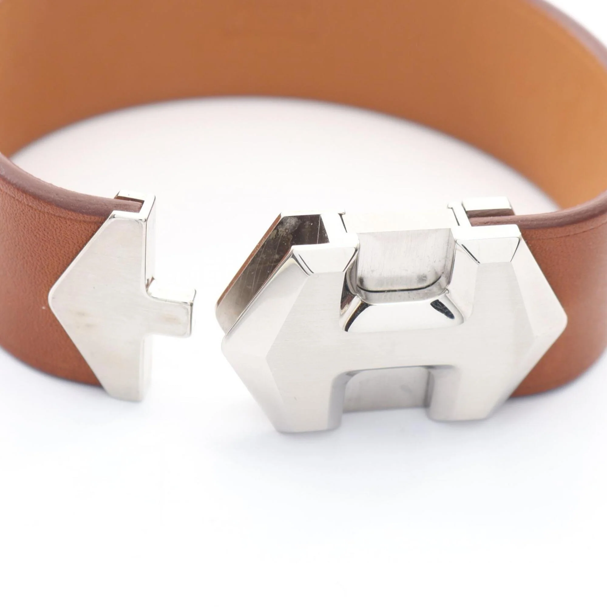 Super H Bracelet Leather and Stainless Steel - Image 3