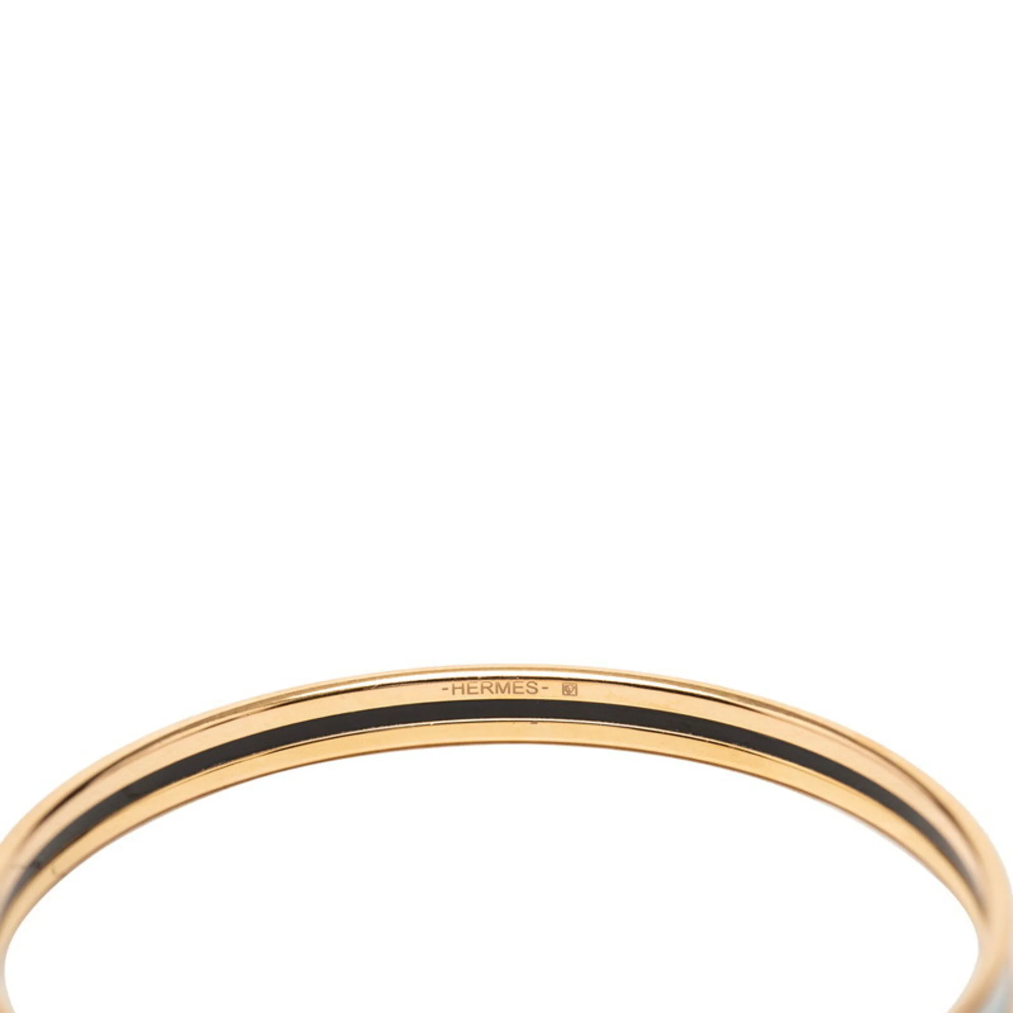 Uni Enamel Bracelet Gold Blue Plated - Image 4