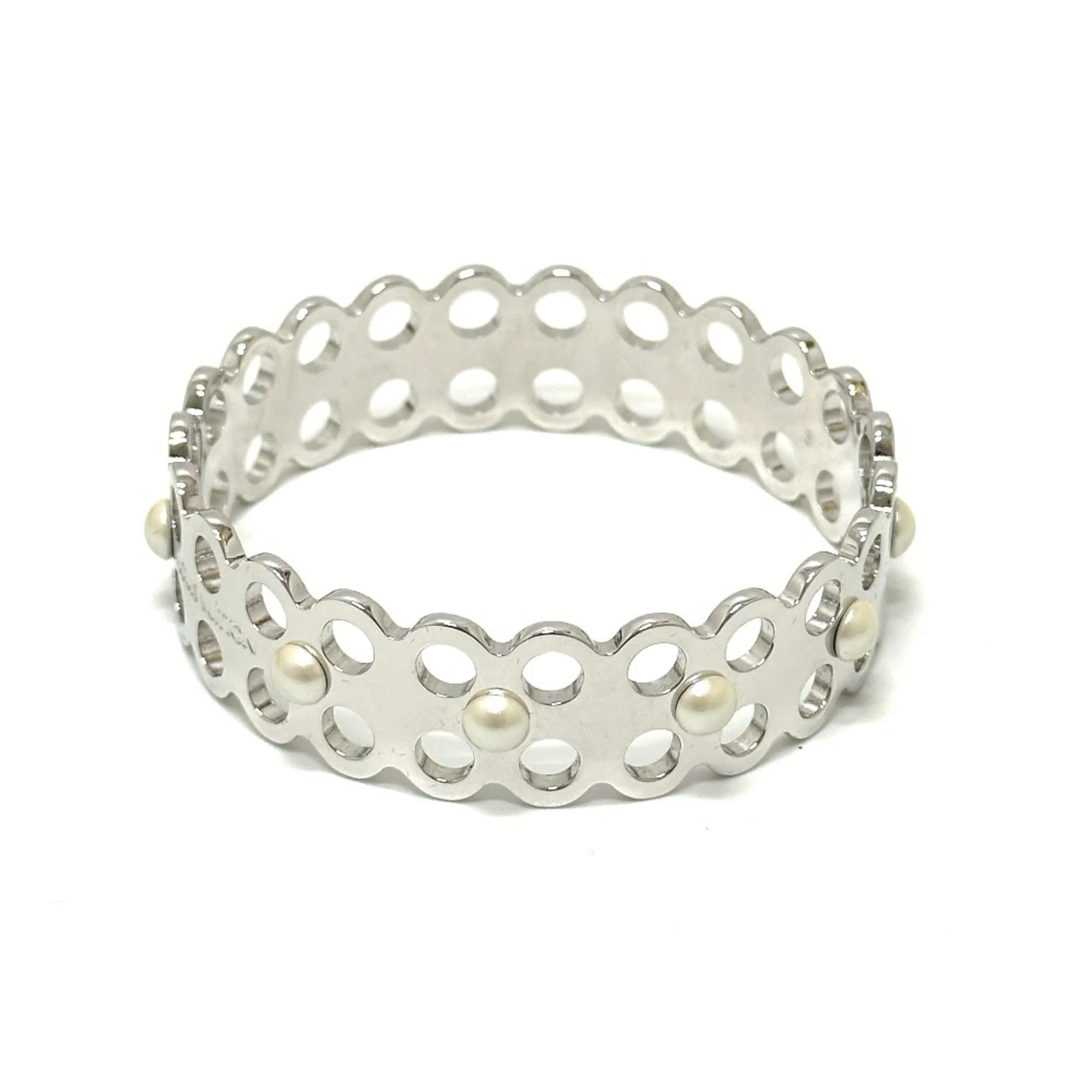 Bangle Bracelet Metal Silver