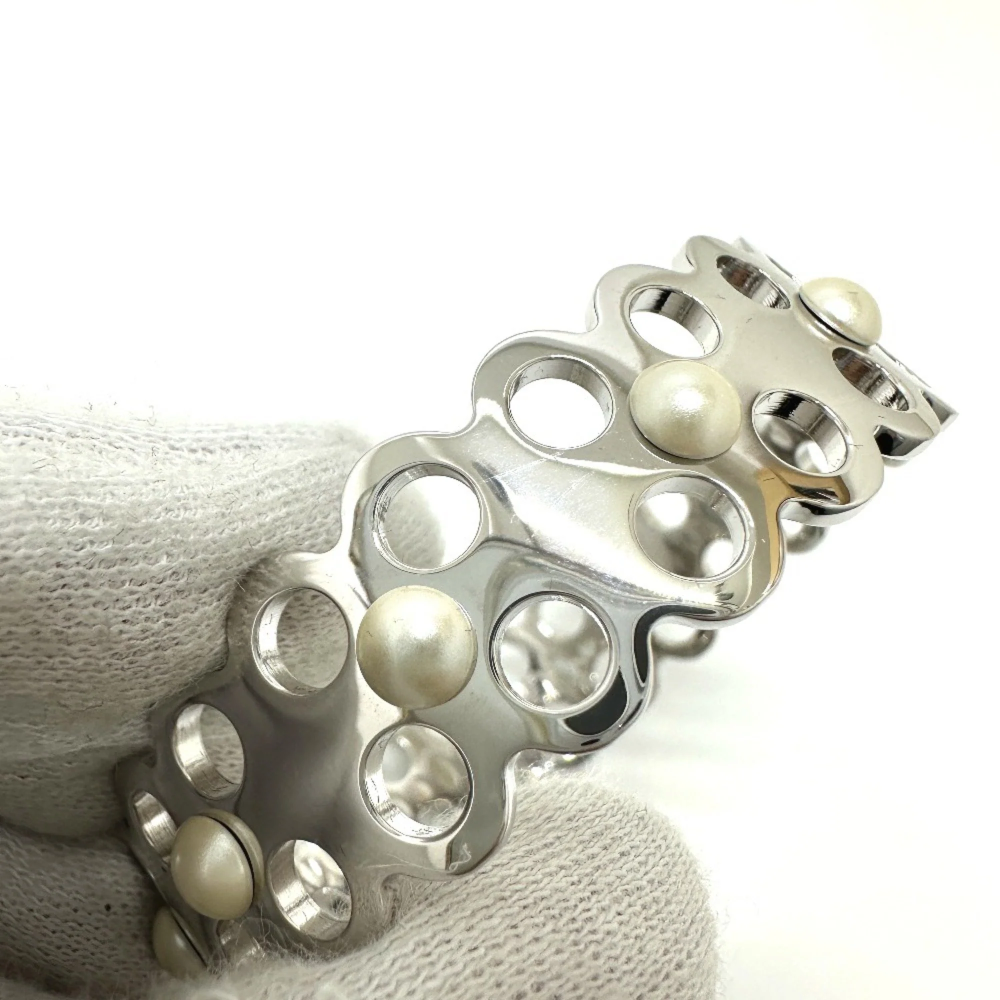 Bangle Bracelet Metal Silver - Image 7