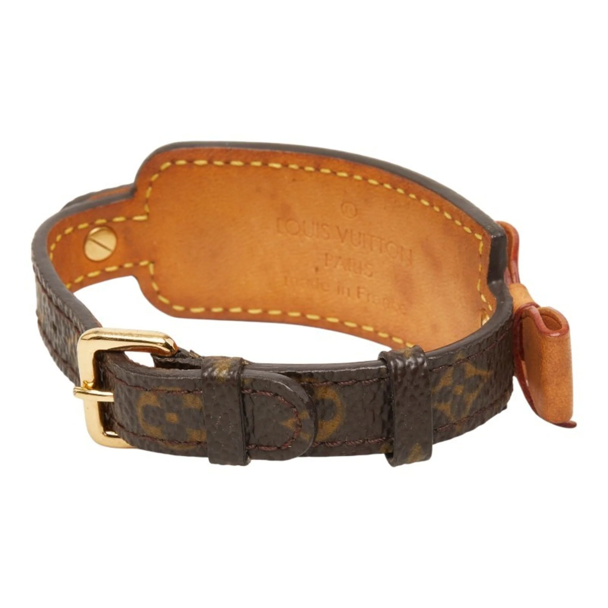 Bracelet Leather And Monogram Brown - Image 3