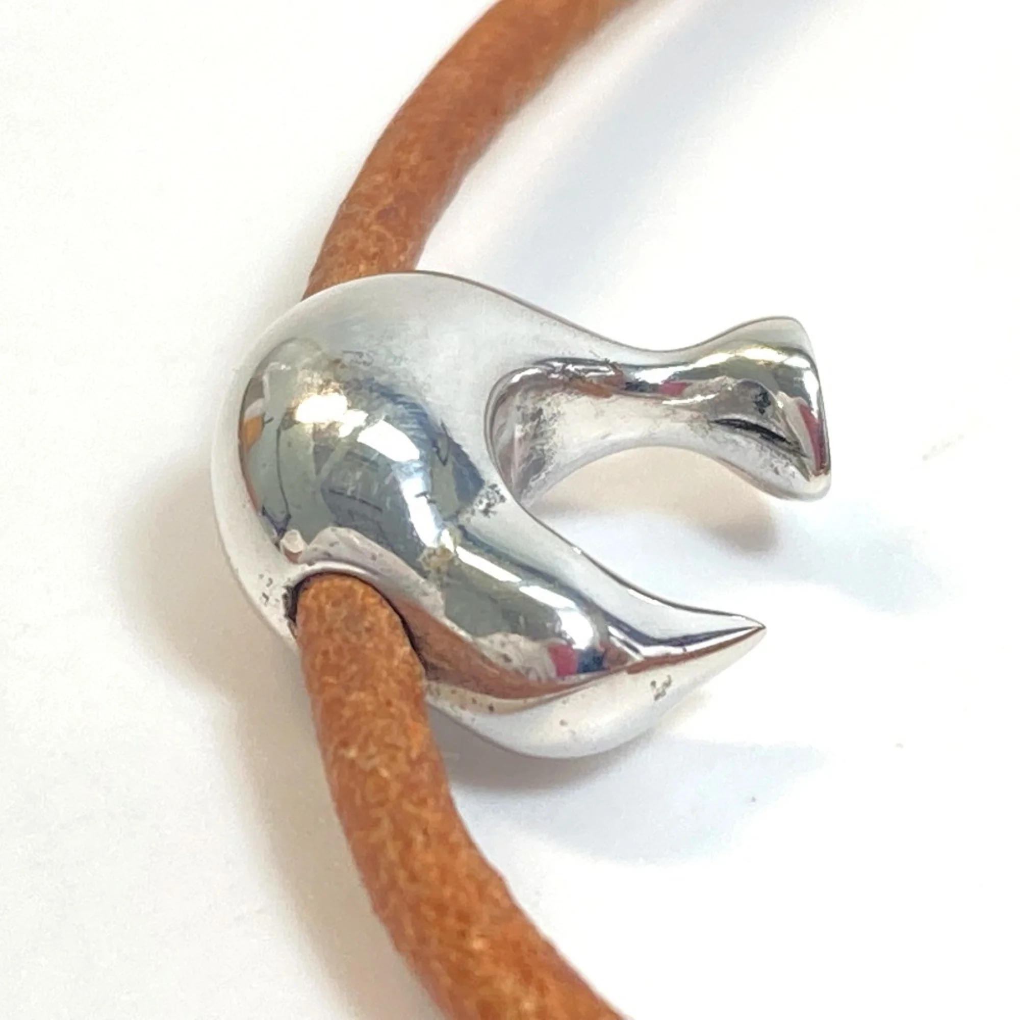 Bracelet Leather and Sterling Silver - Image 4
