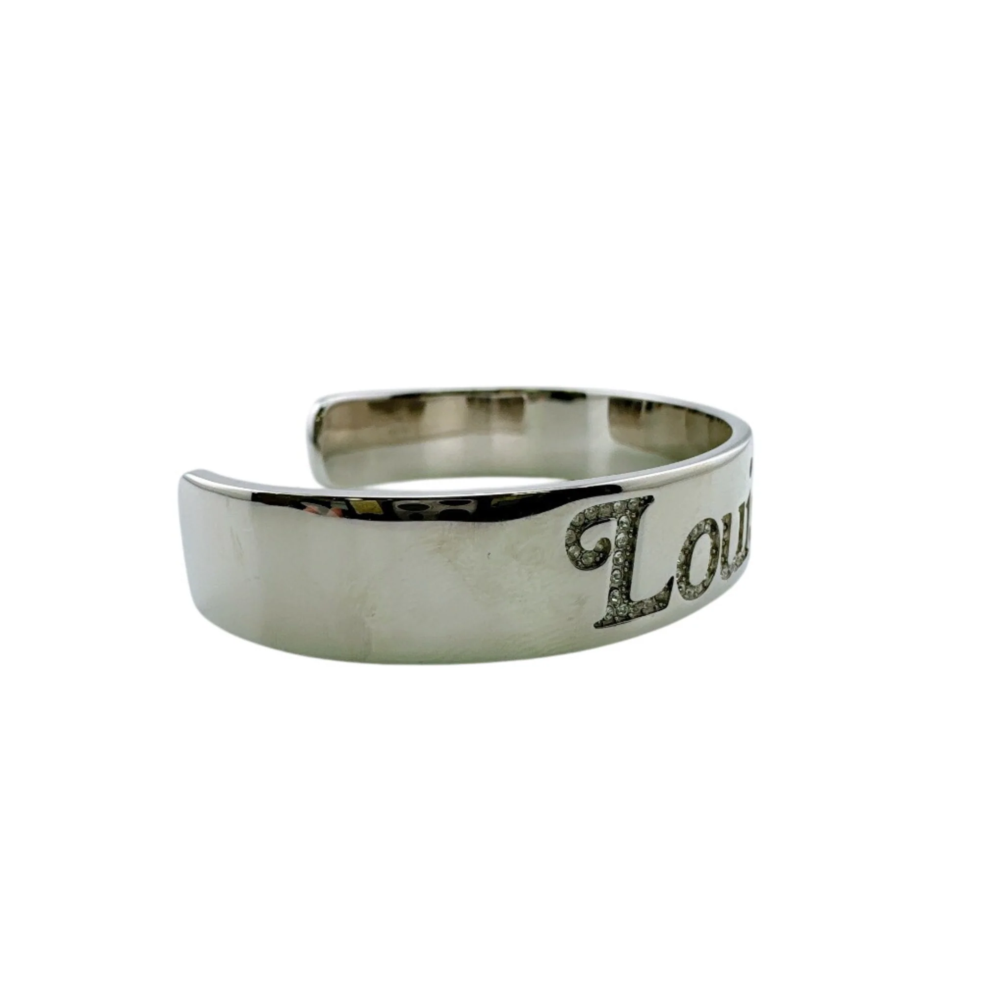 Bracelet Metal Silver With Rhinestone - Image 3