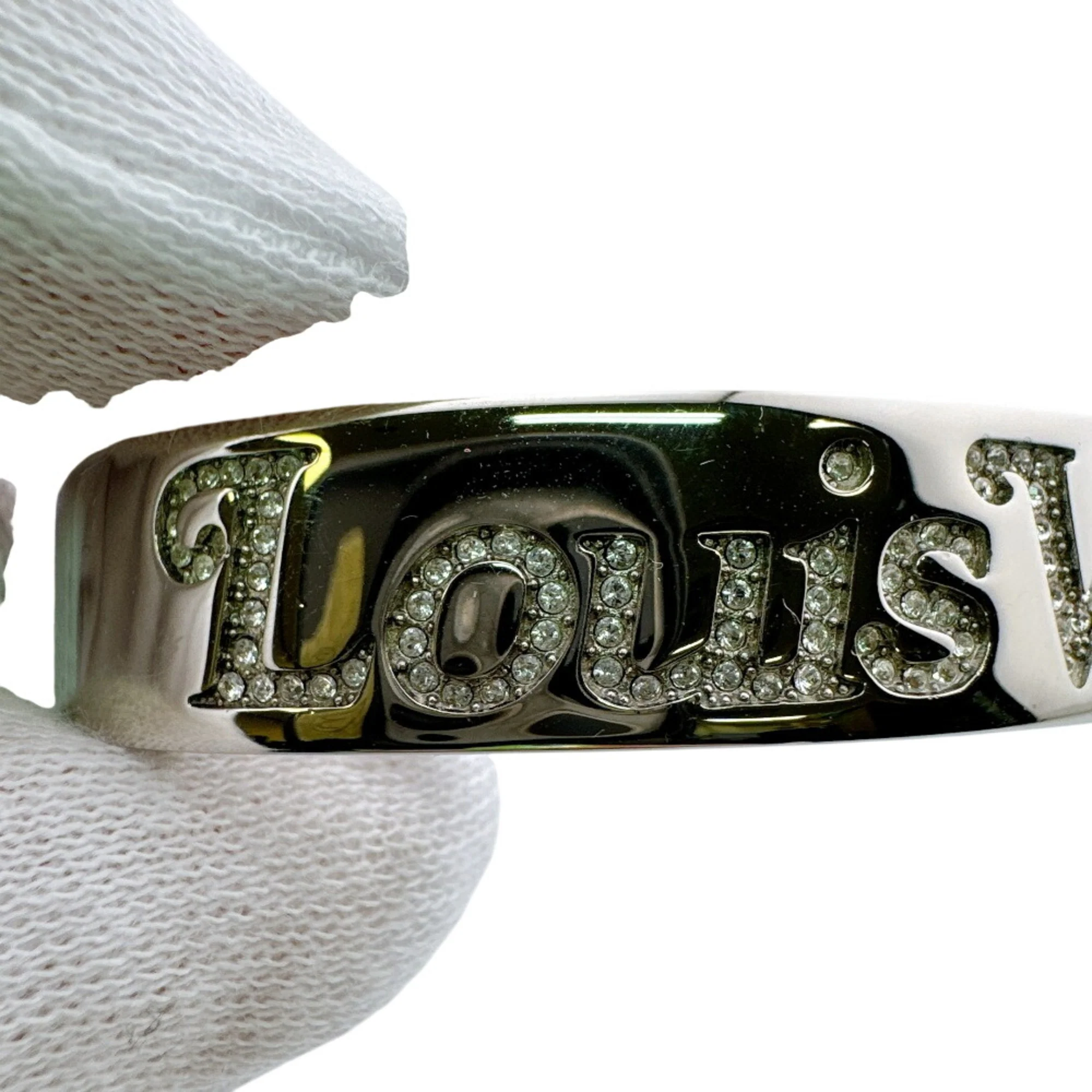 Bracelet Metal Silver With Rhinestone - Image 8