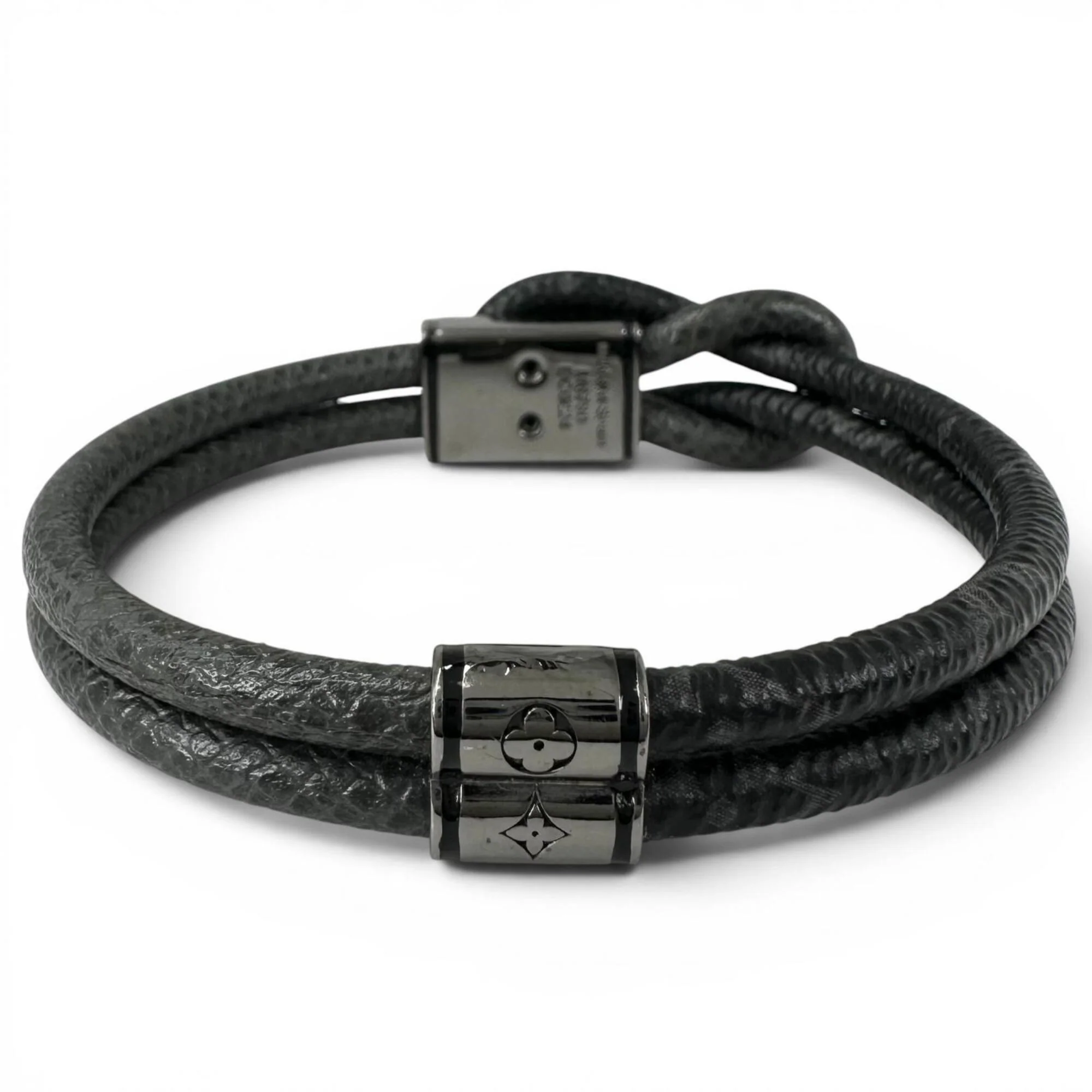 Bracelet Monogram Eclipse Canvas Black and Silver - Image 5