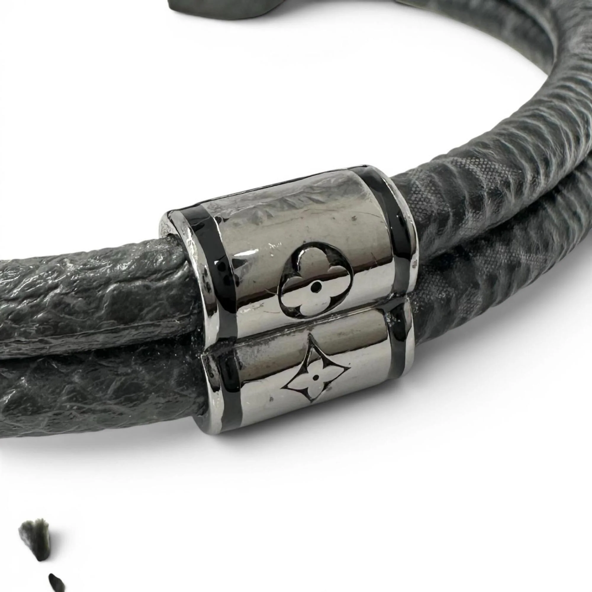 Bracelet Monogram Eclipse Canvas Black and Silver - Image 7