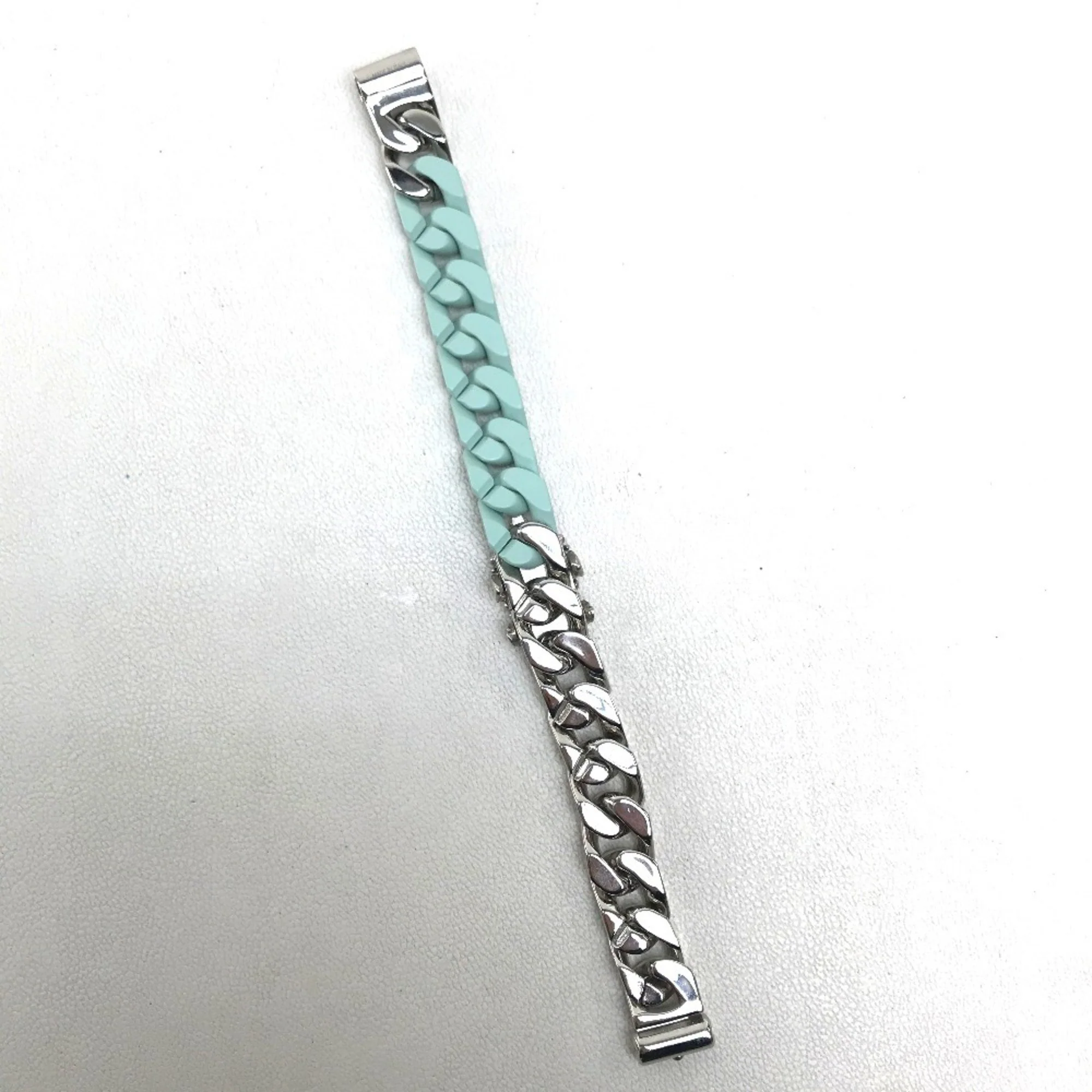 Charm Bracelet Ceramic Green and Silver - Image 5