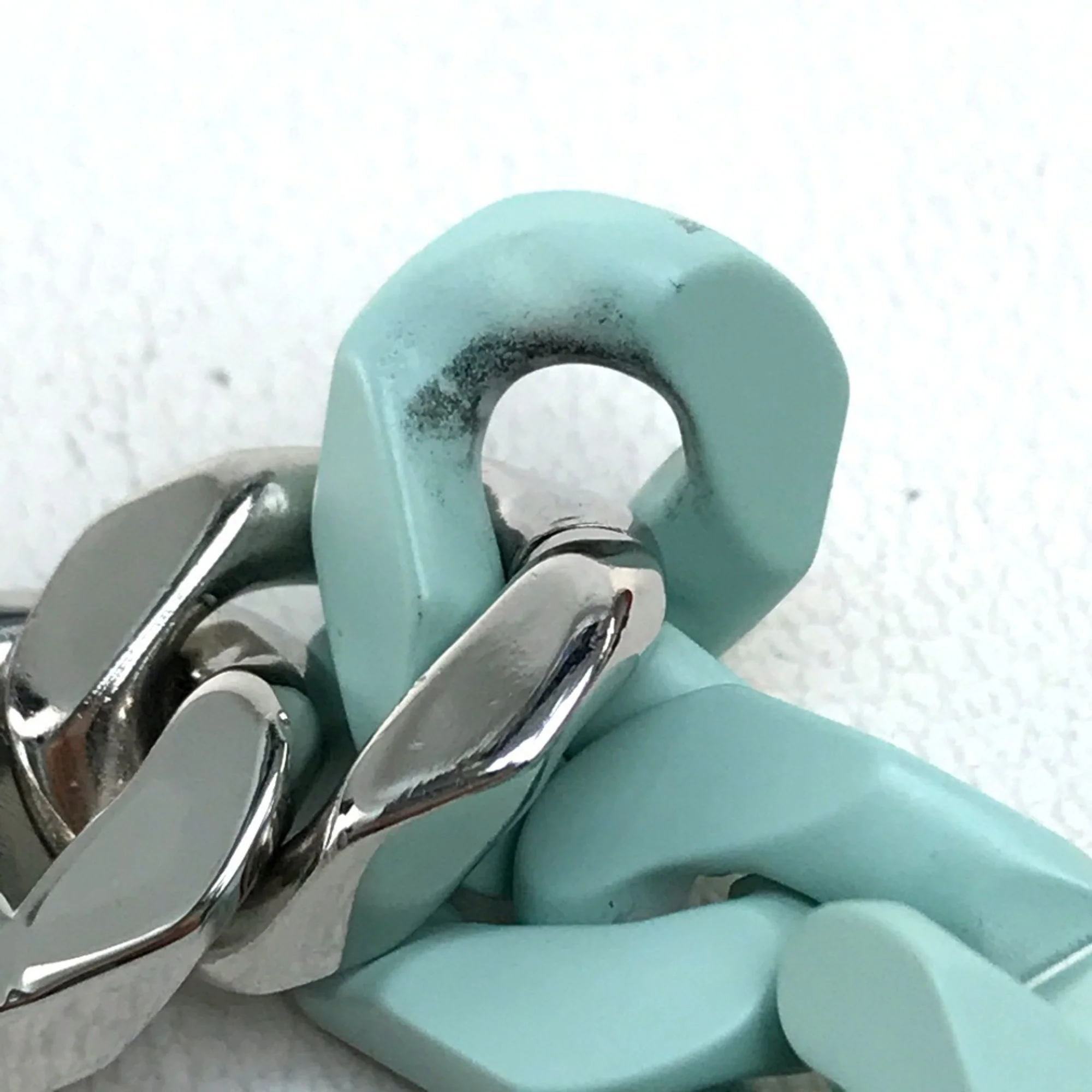 Charm Bracelet Ceramic Green and Silver - Image 6
