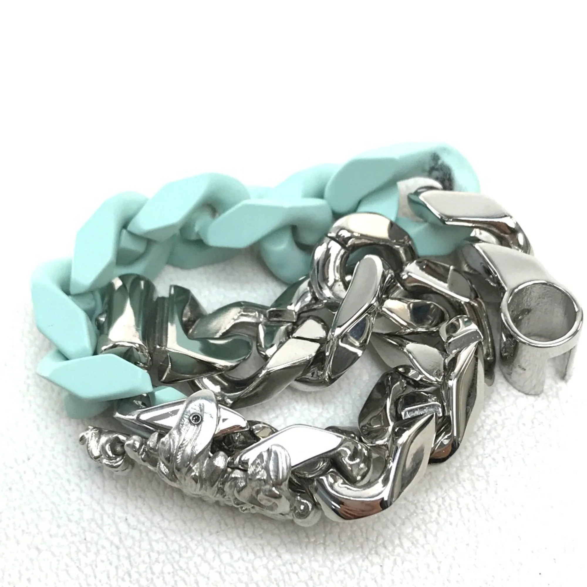 Charm Bracelet Ceramic Green and Silver - Image 9