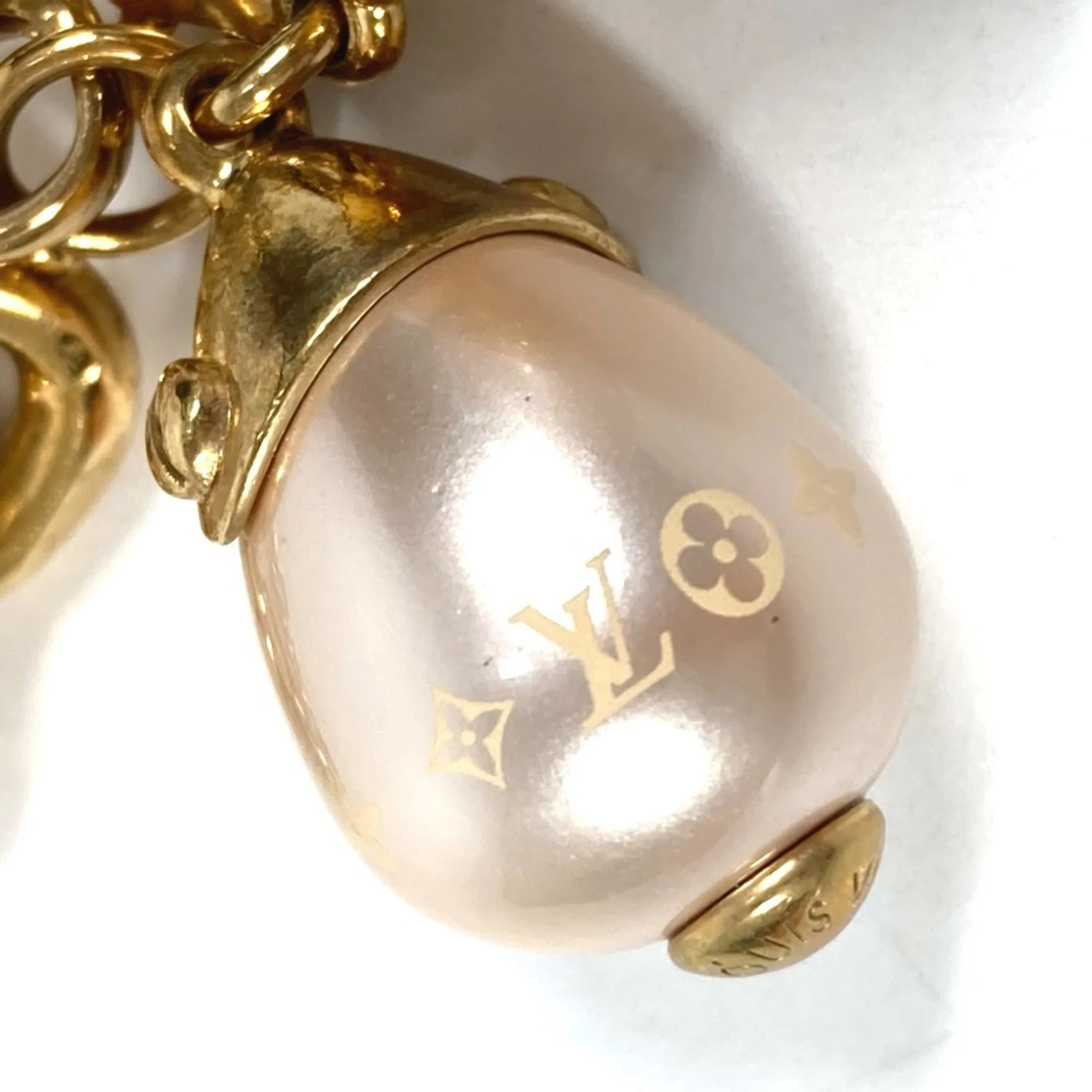 Damier Pearl Bracelet Metal Gold - Image 2