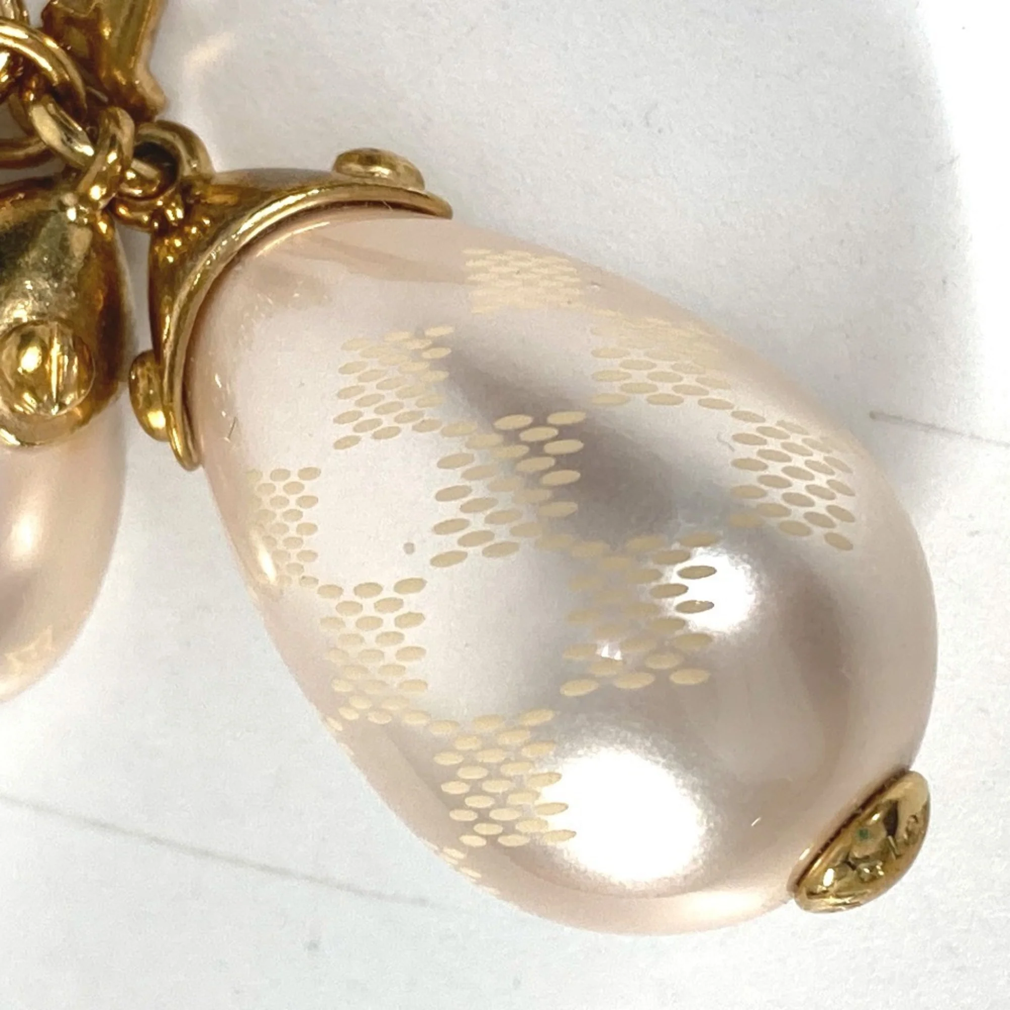 Damier Pearl Bracelet Metal Gold - Image 4