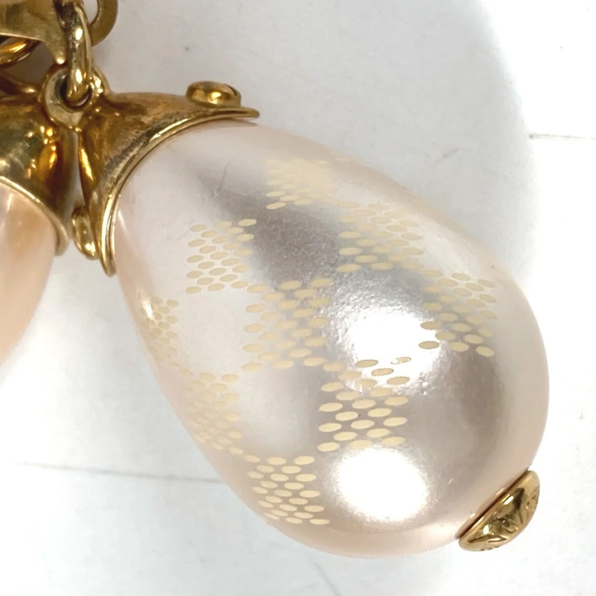 Damier Pearl Bracelet Metal Gold - Image 5