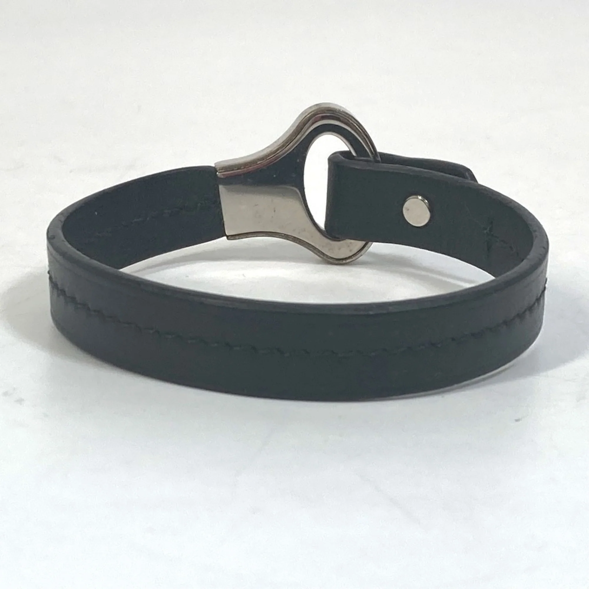Leather Bracelet Black - Image 2