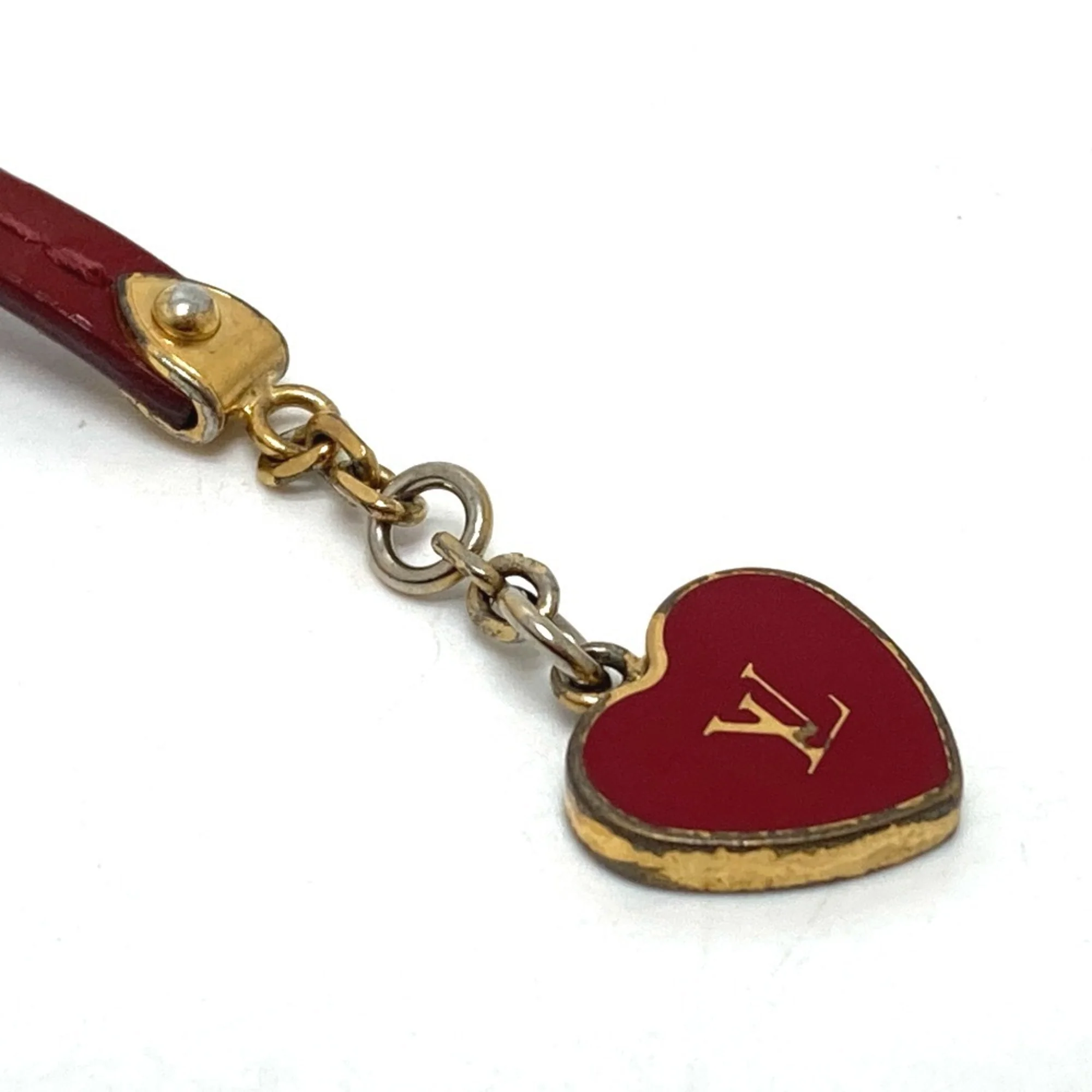 LV Commit Bracelet Enamel Pomme d'Amour Red - Image 5