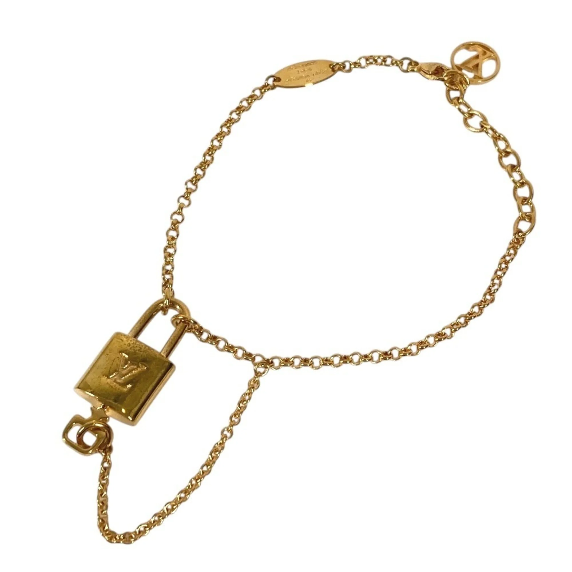 Monogram Bracelet Gold Metal