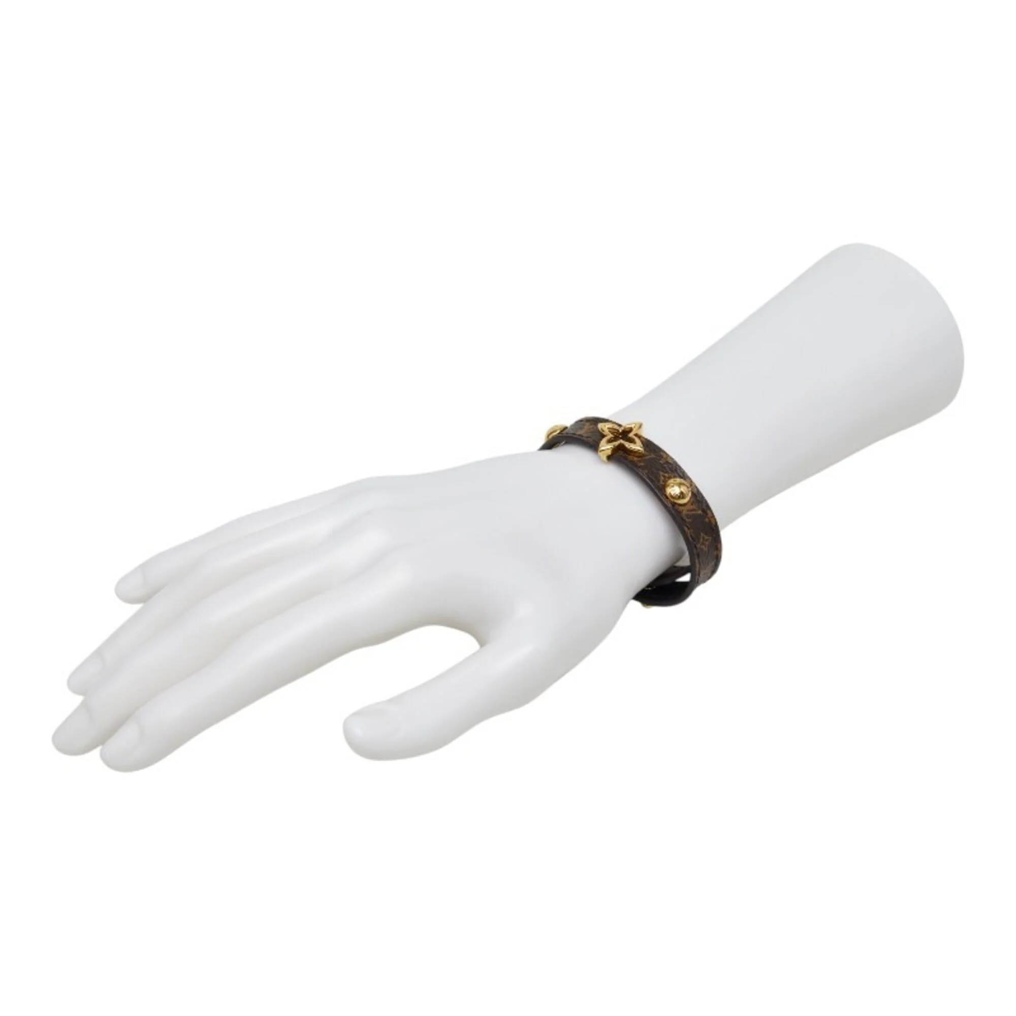 Monogram Bracelet Leather Brown - Image 8