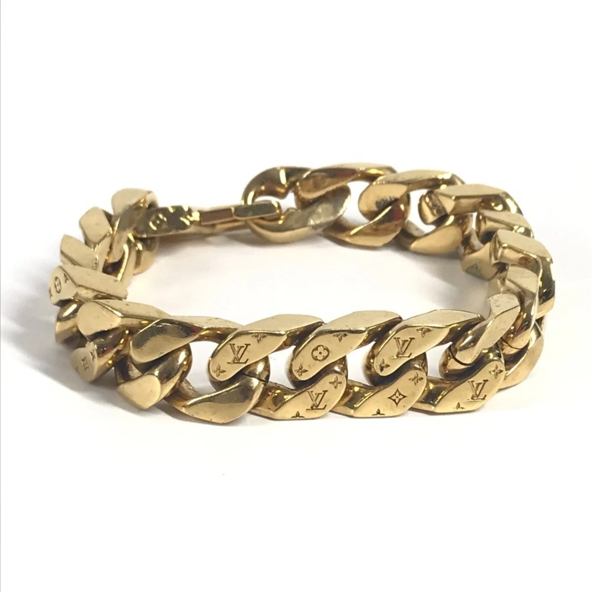 Monogram Bracelet Metal Gold