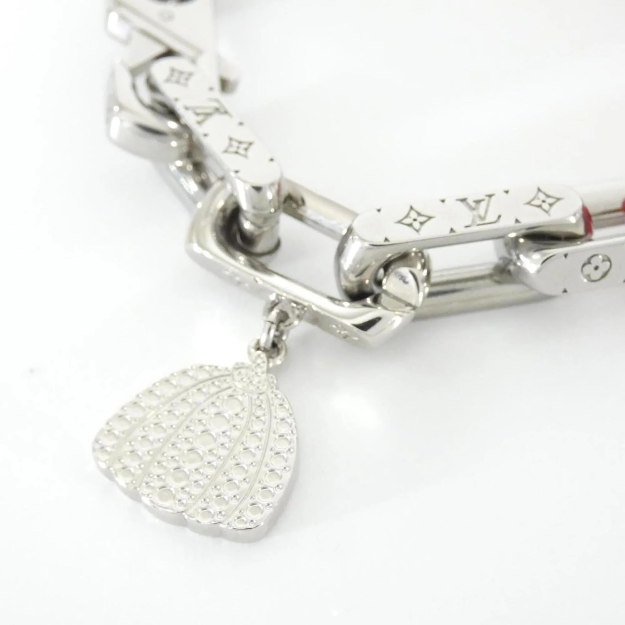 Monogram Chain Infinity Dot Bracelet Black and Rouge - Image 3