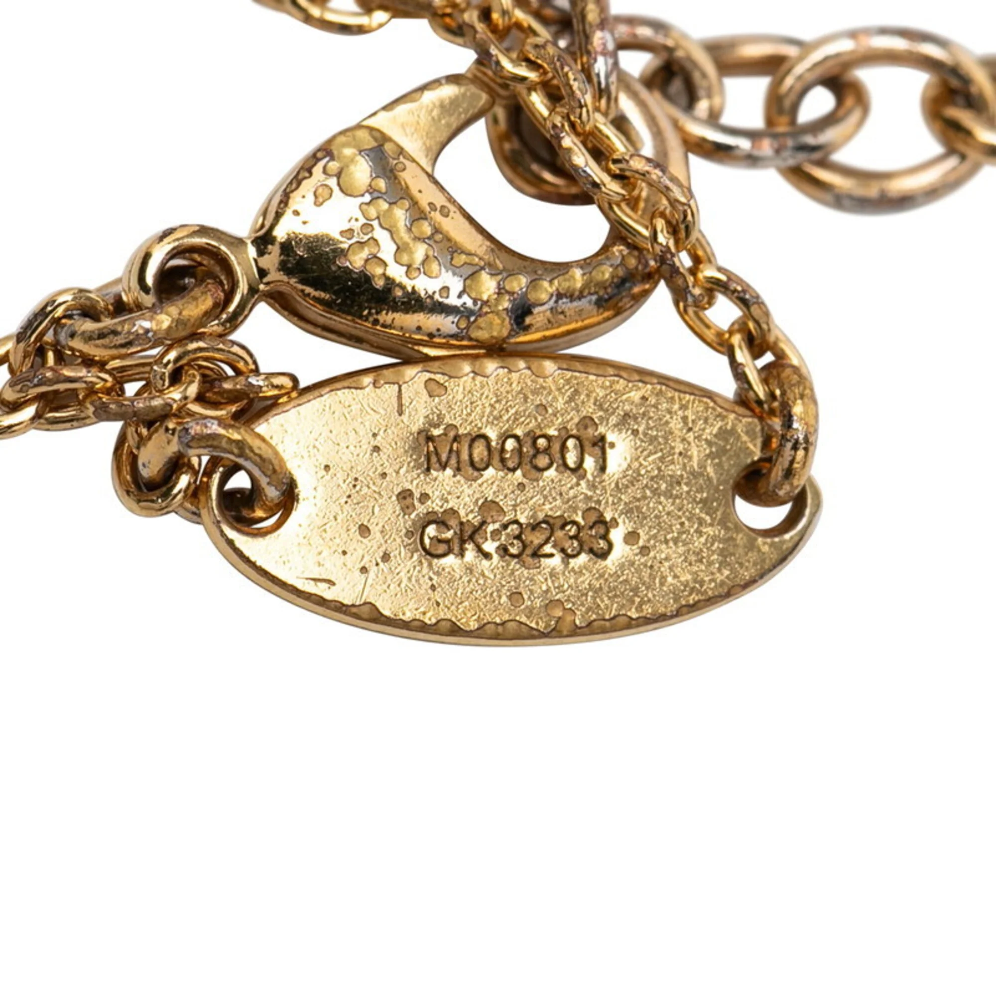 Monogram Flower Bracelet Gold with Rhinestone - Image 6