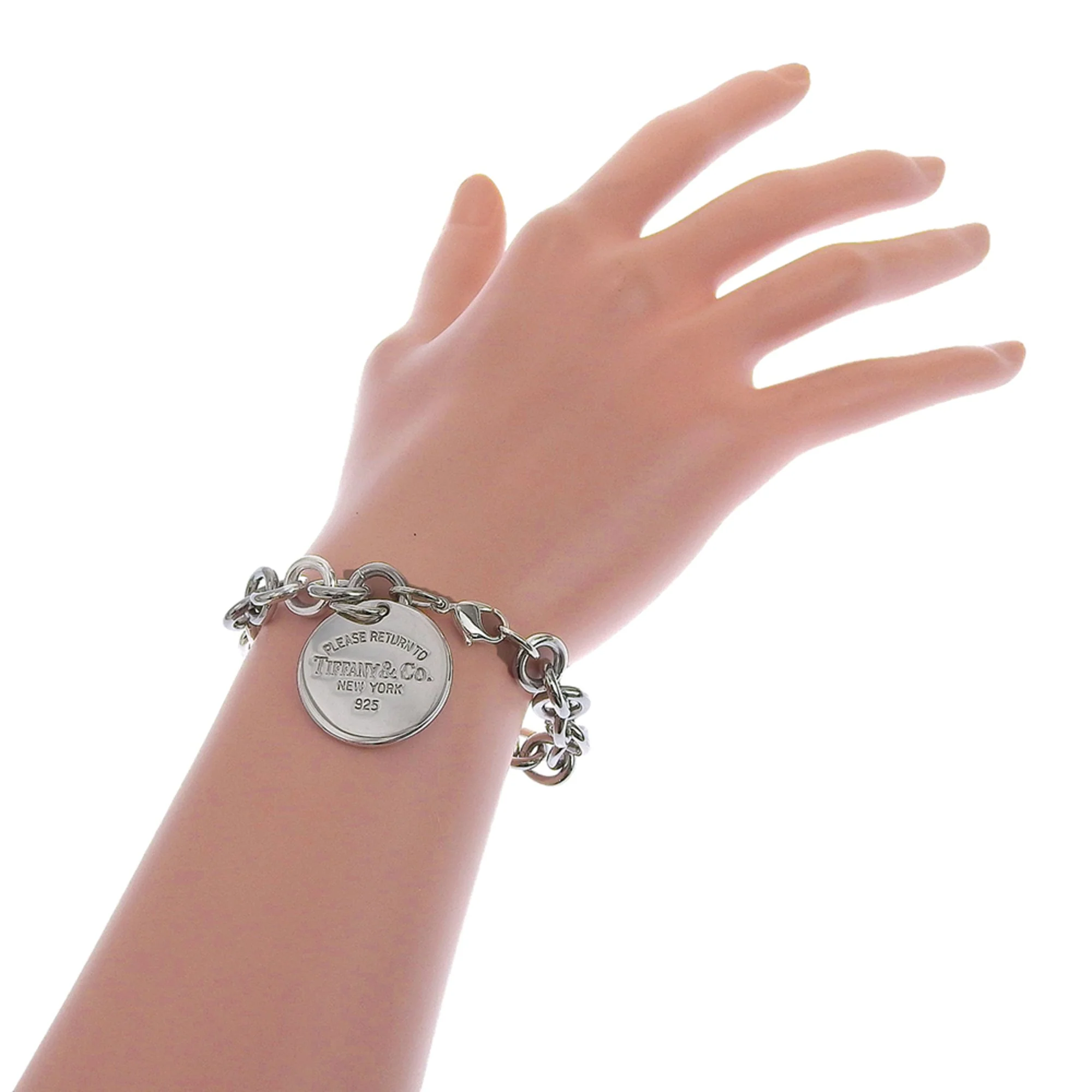 Circle Tag Bracelet Sterling Silver - Image 5
