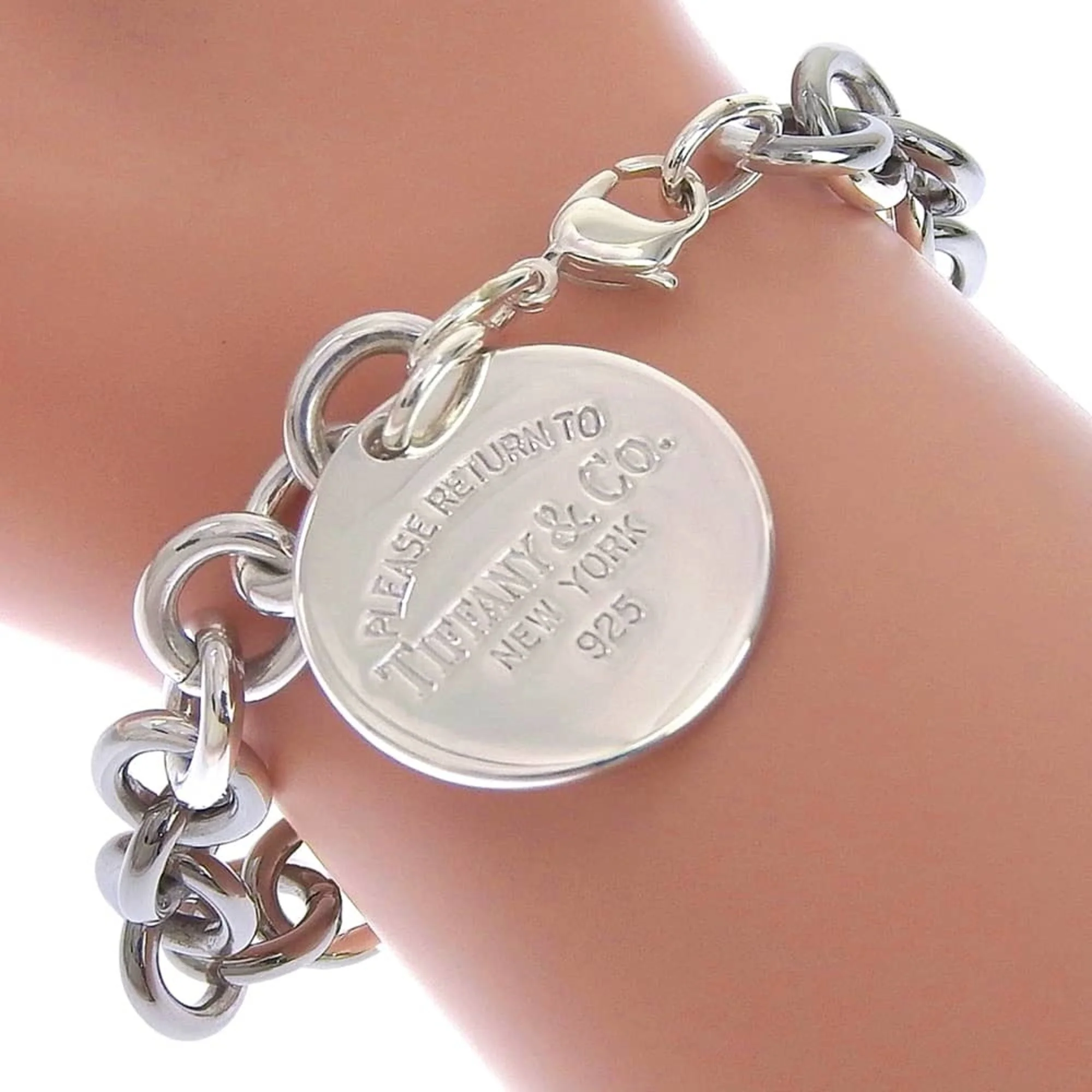 Circle Tag Bracelet Sterling Silver - Image 6