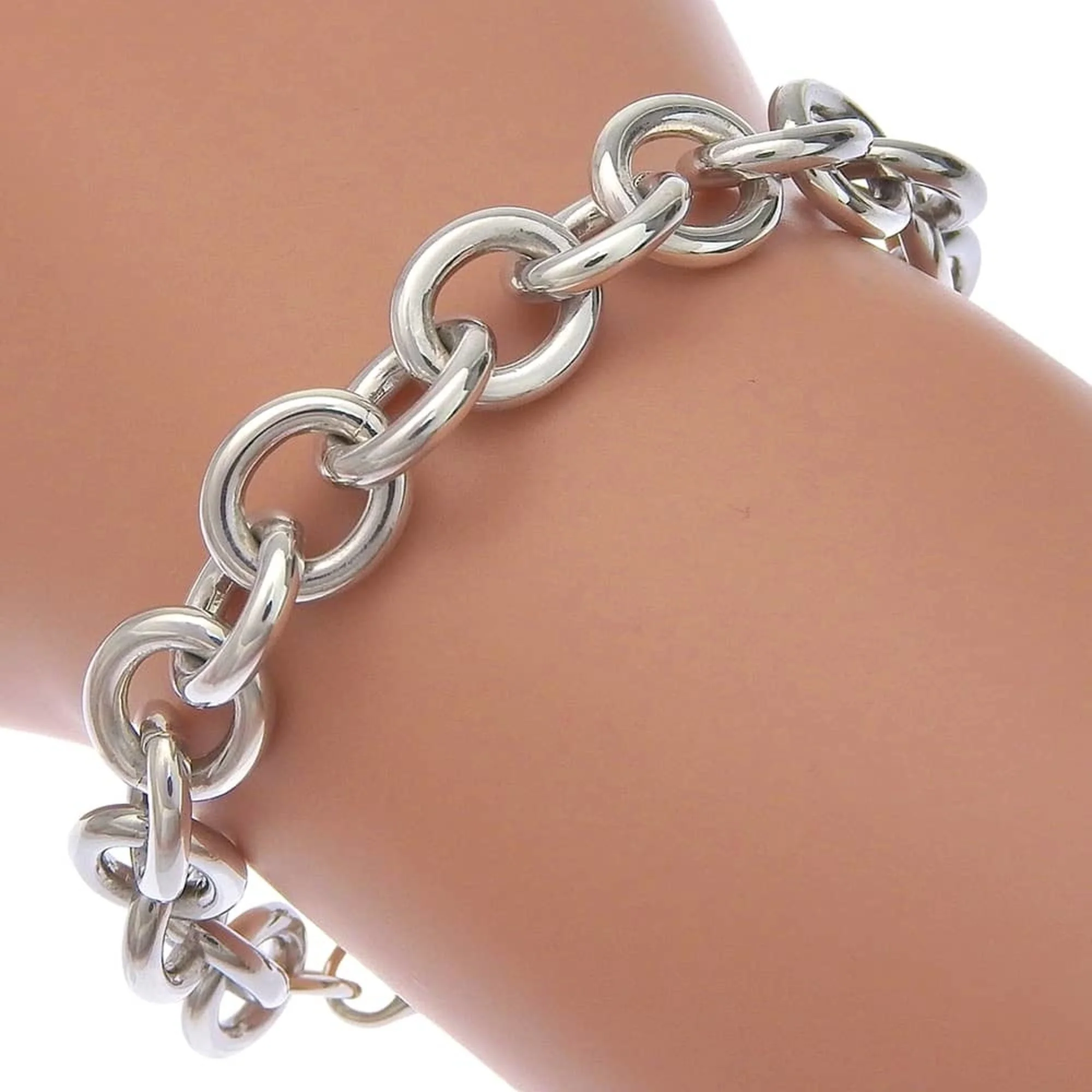 Circle Tag Bracelet Sterling Silver - Image 7