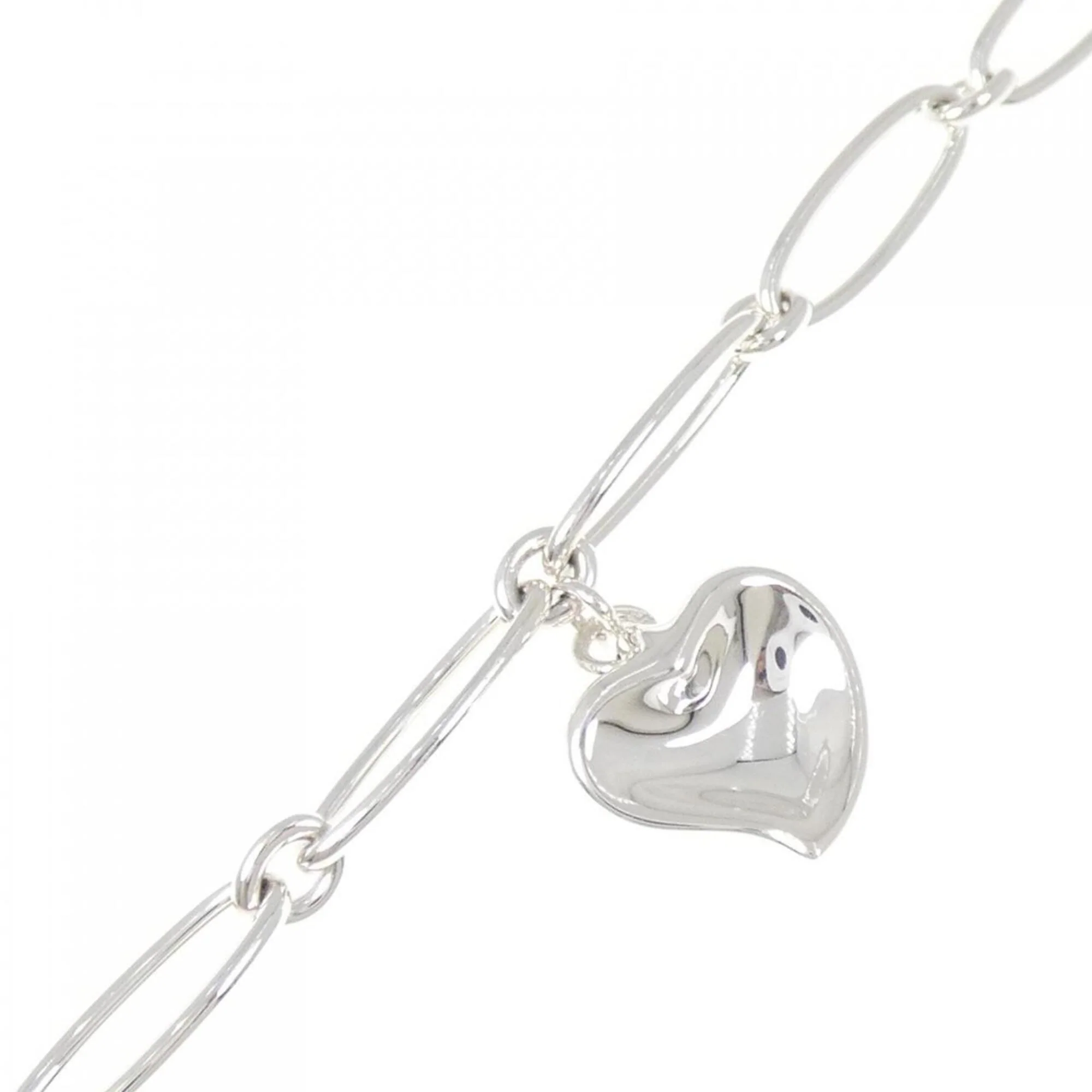Closed Heart Bracelet Sterling Silver