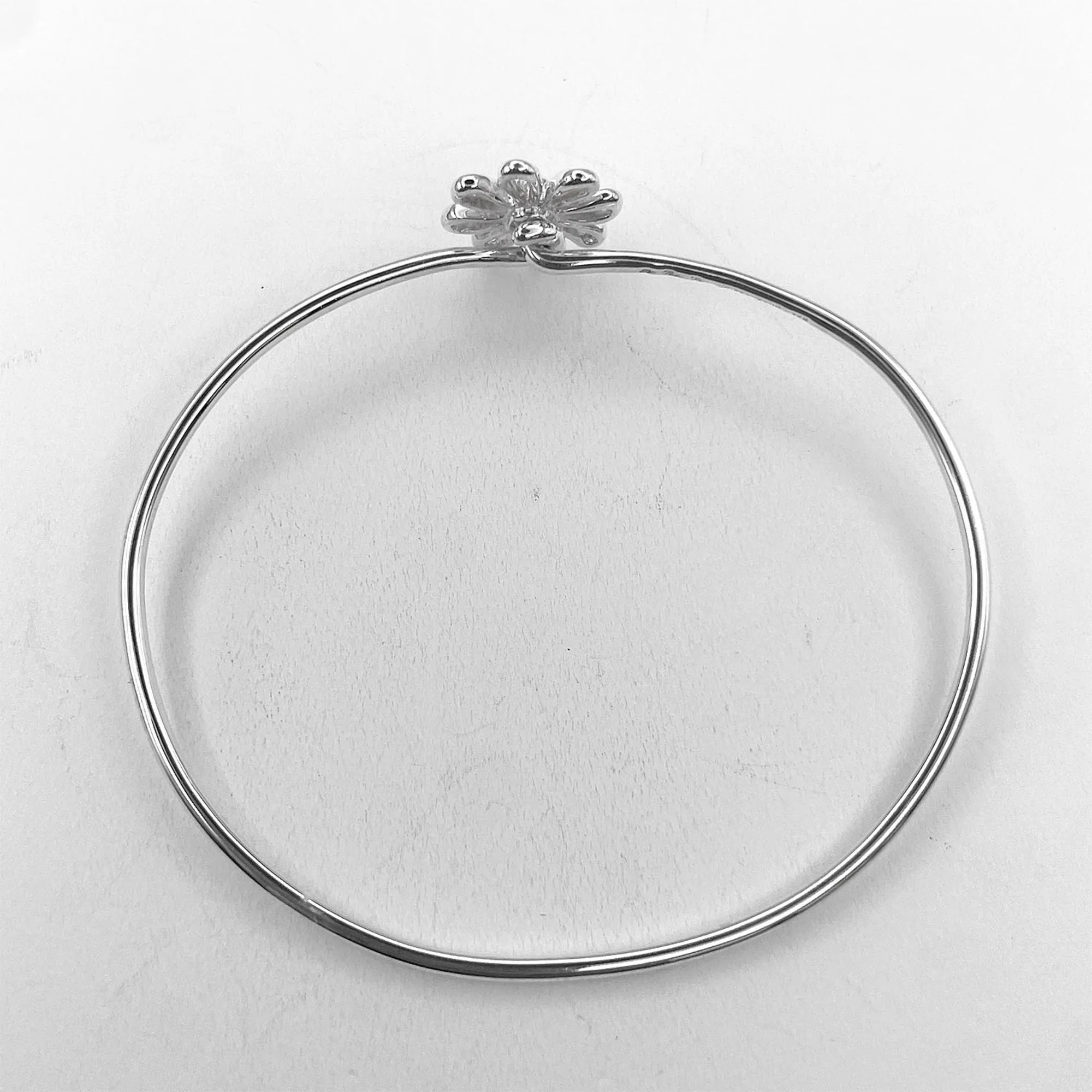 Daisy Flower Bracelet Sterling Silver - Image 3