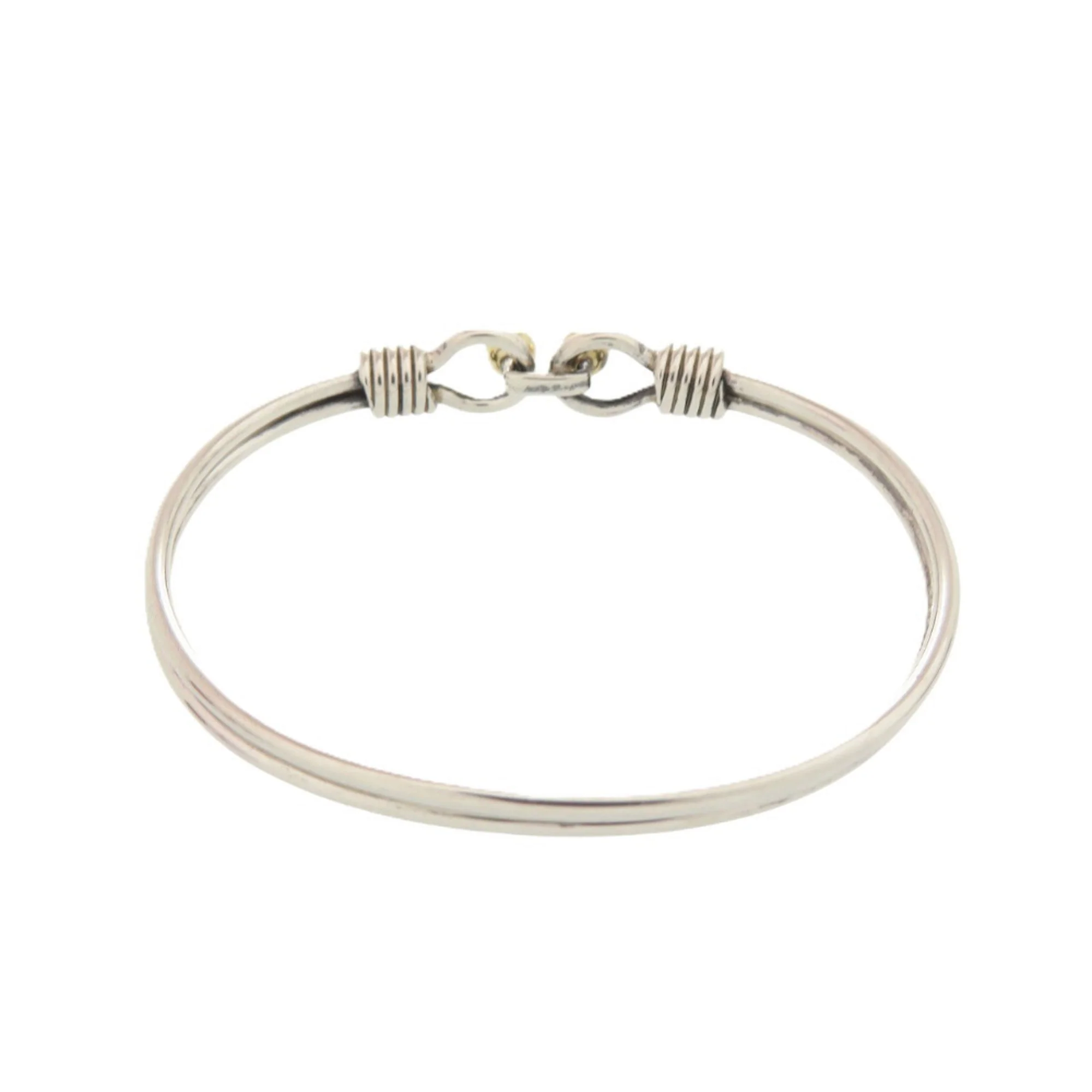 Double Hook Bracelet 18K Gold and Sterling Silver - Image 3