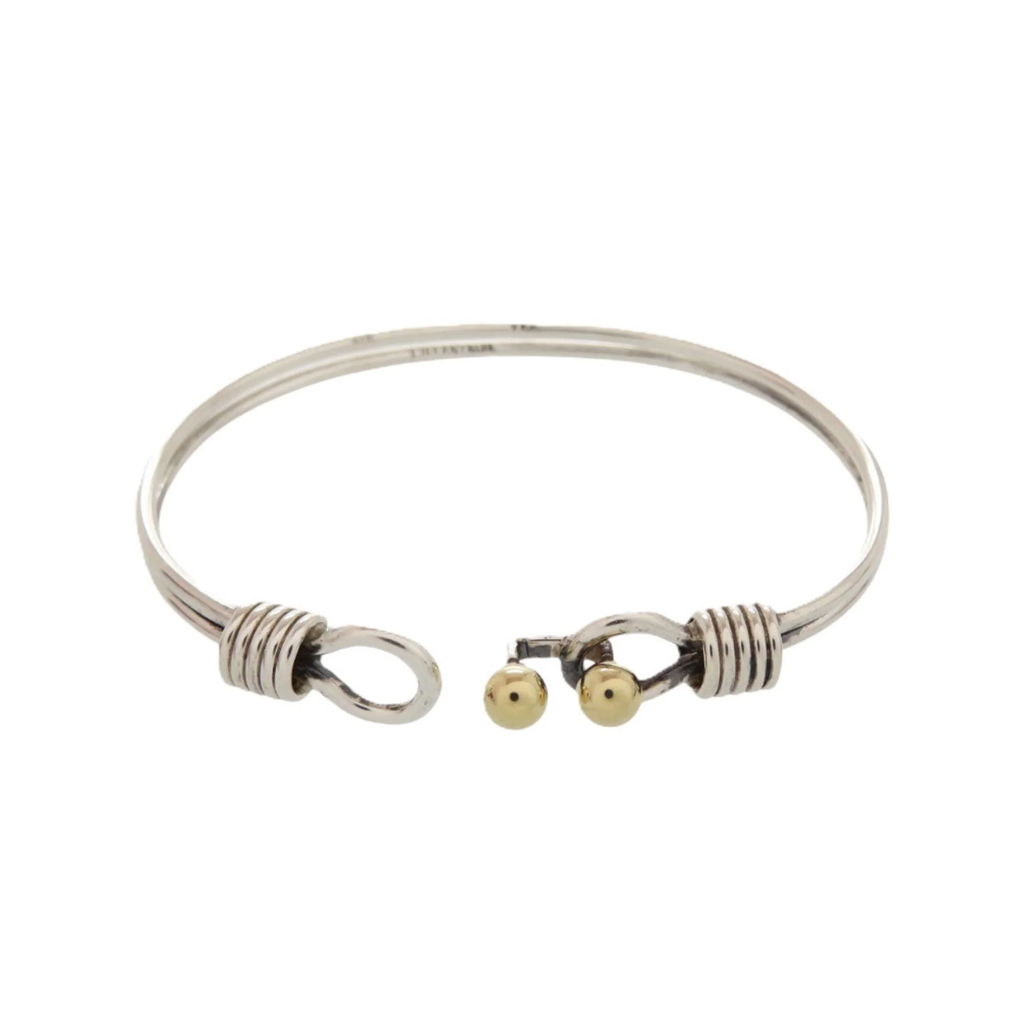 Double Hook Bracelet 18K Gold and Sterling Silver - Image 4