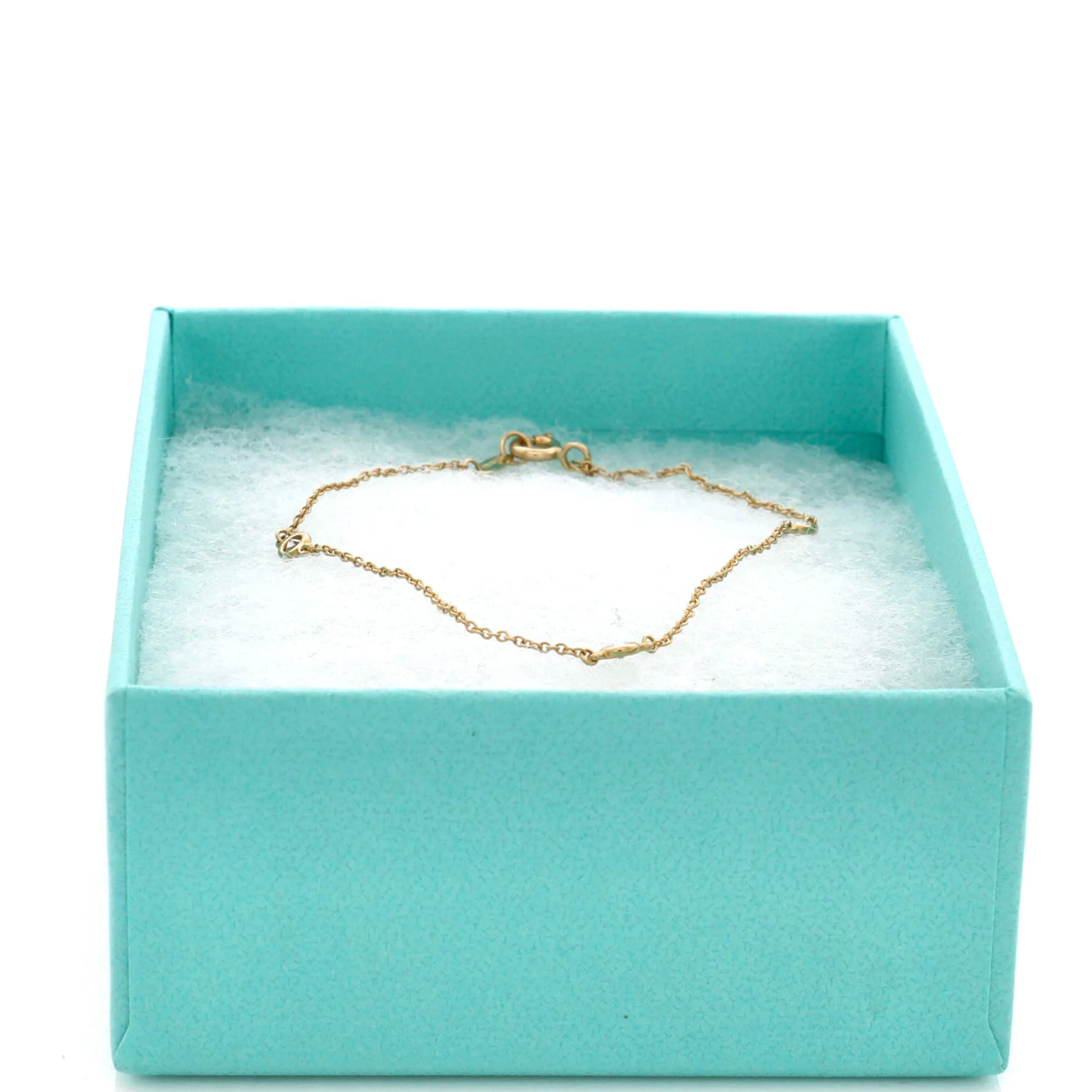 Elsa Peretti Diamonds by the Yard 3 Stone Bracelet 18K Yellow Gold with Diamonds - Image 4
