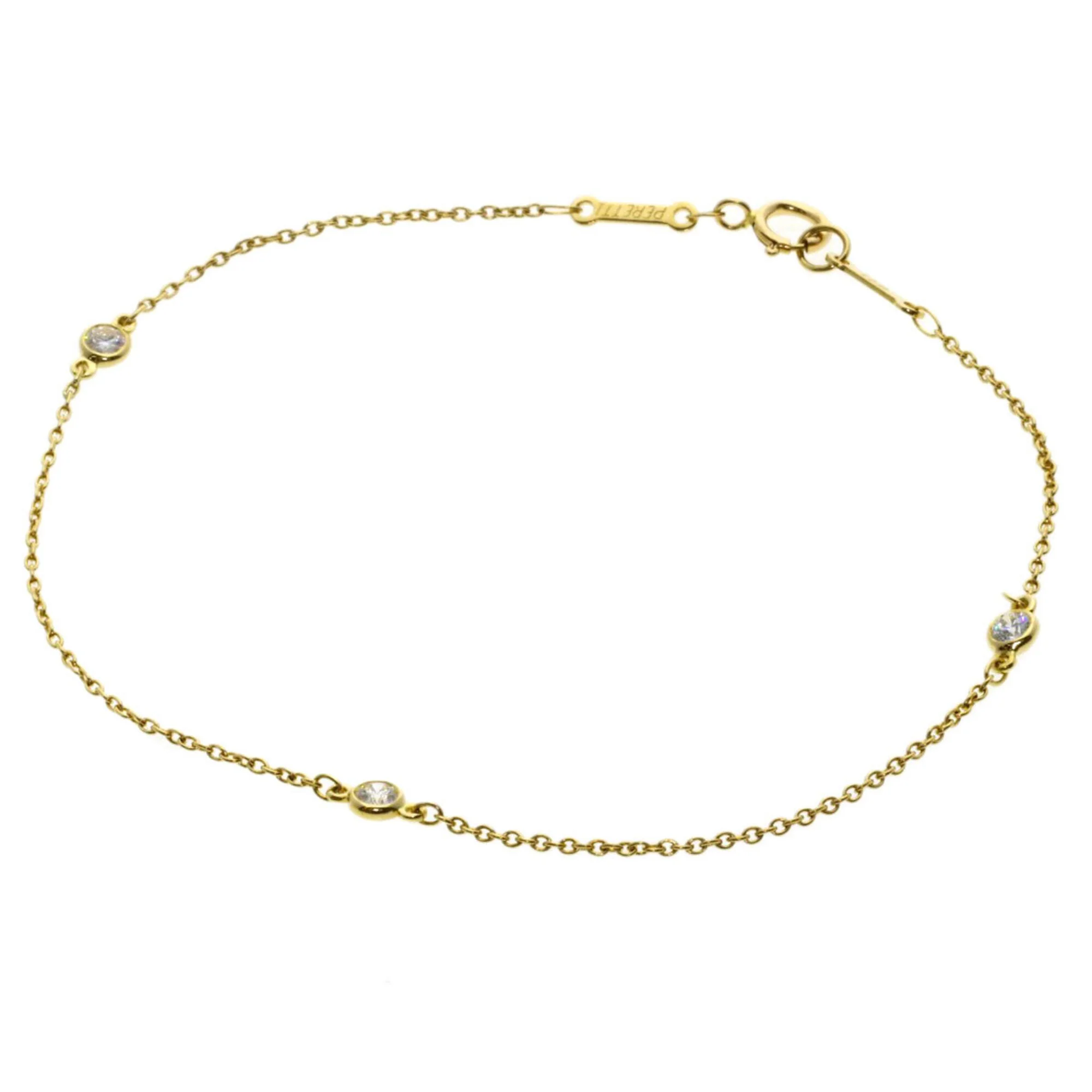 Elsa Peretti Diamonds By The Yard Pendant Necklace 18K Yellow Gold and Diamond