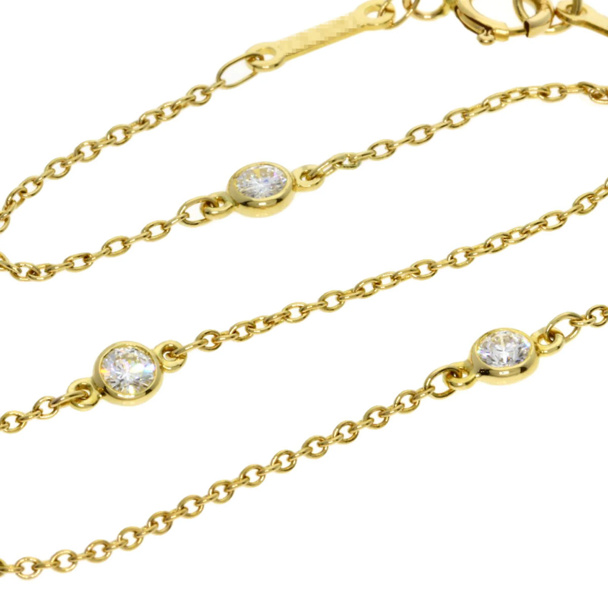 Elsa Peretti Diamonds By The Yard Pendant Necklace 18K Yellow Gold and Diamond - Image 3