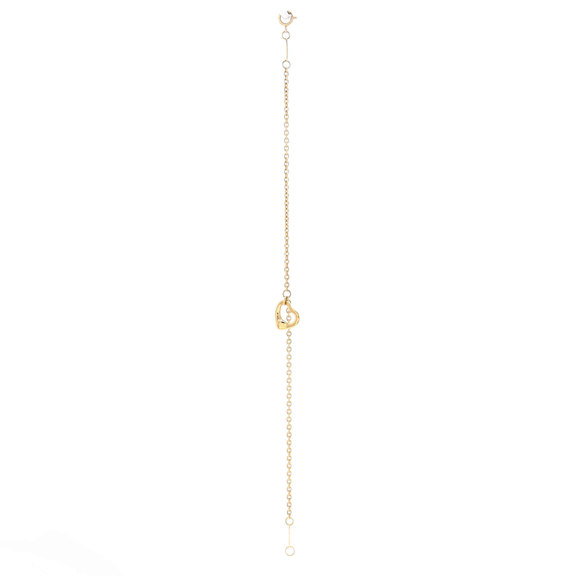 Elsa Peretti Open Heart Charm Bracelet 18K Yellow Gold 11mm - Image 2