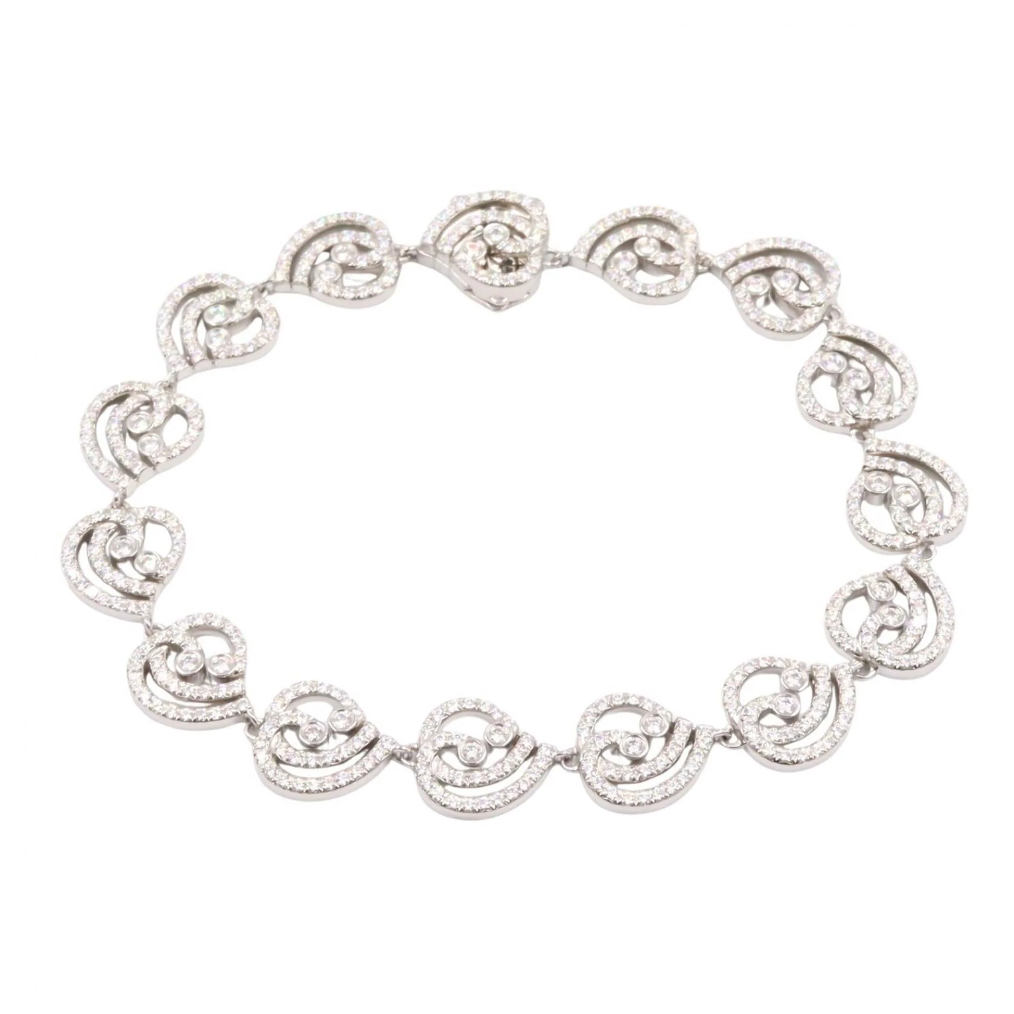 Enchanted Heart Bracelet Platinum with Diamond