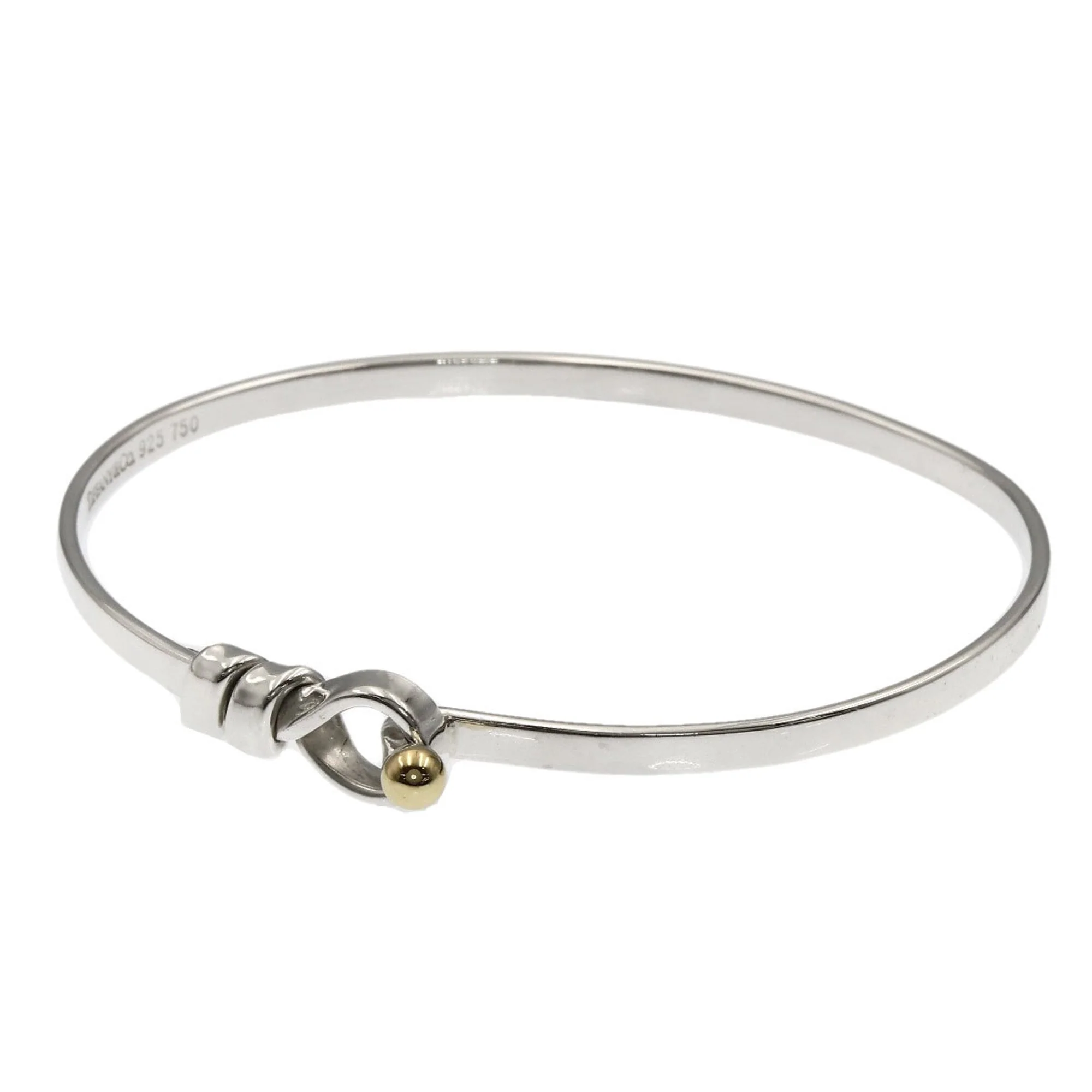 Flat Wire Bracelet Sterling Silver and 18K Yellow Gold