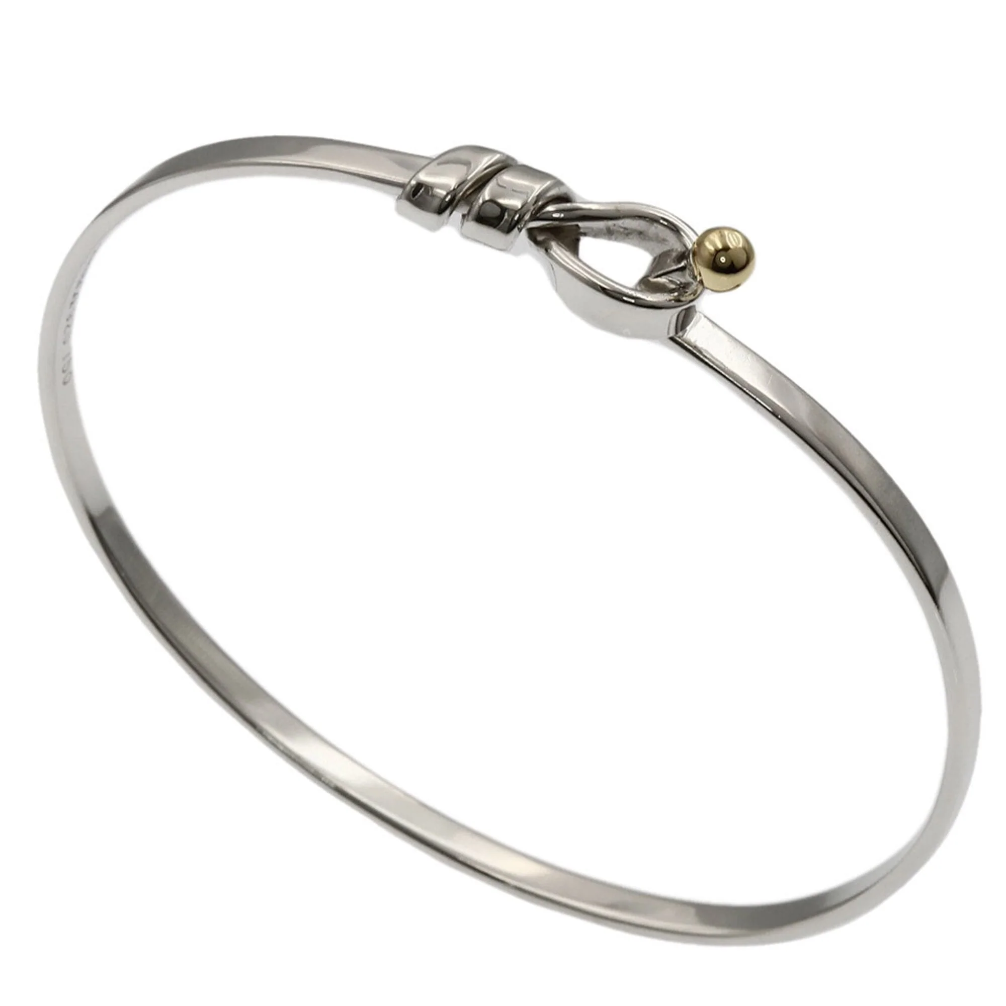 Flat Wire Bracelet Sterling Silver and 18K Yellow Gold - Image 2