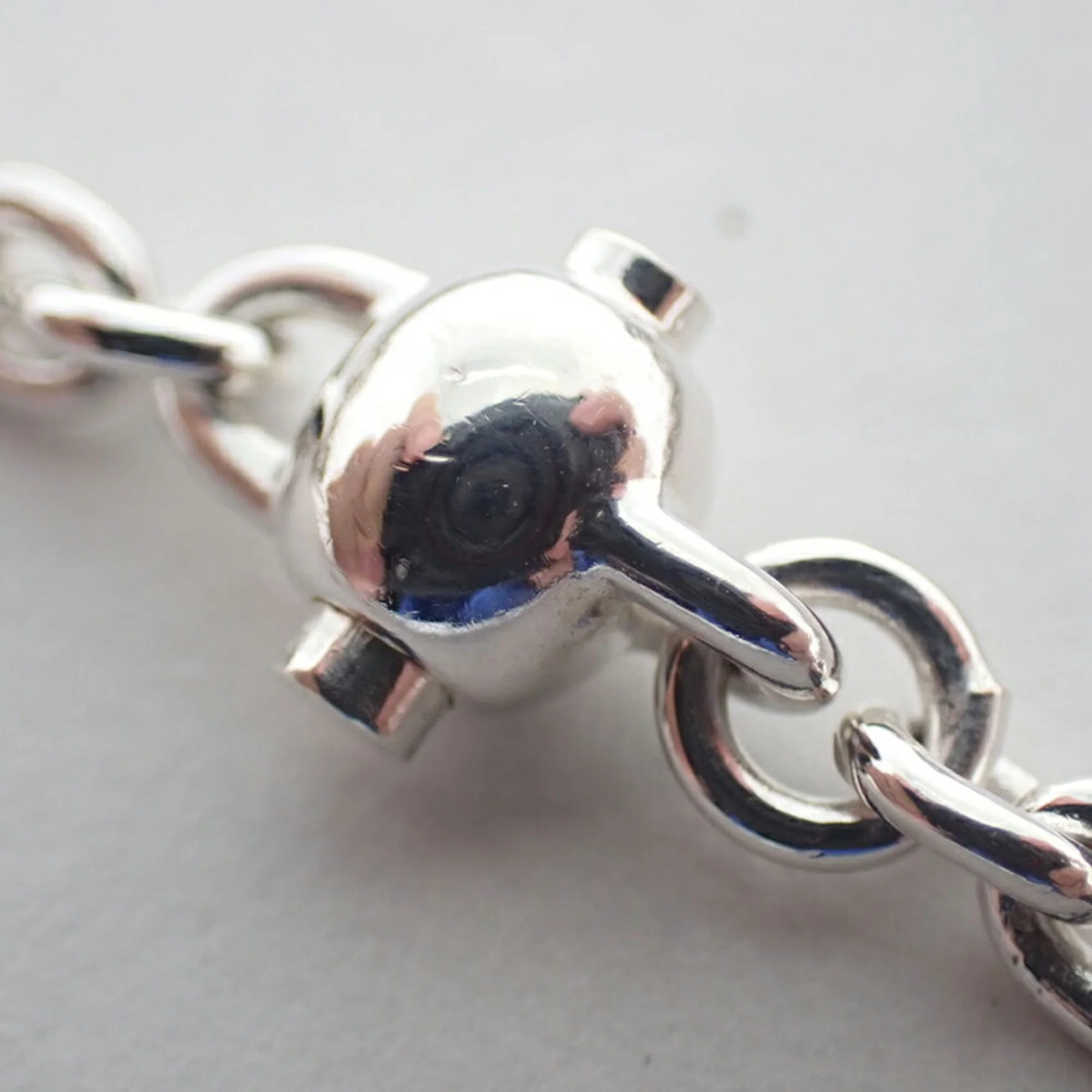 Heart Charm Bracelet Sterling Silver - Image 6