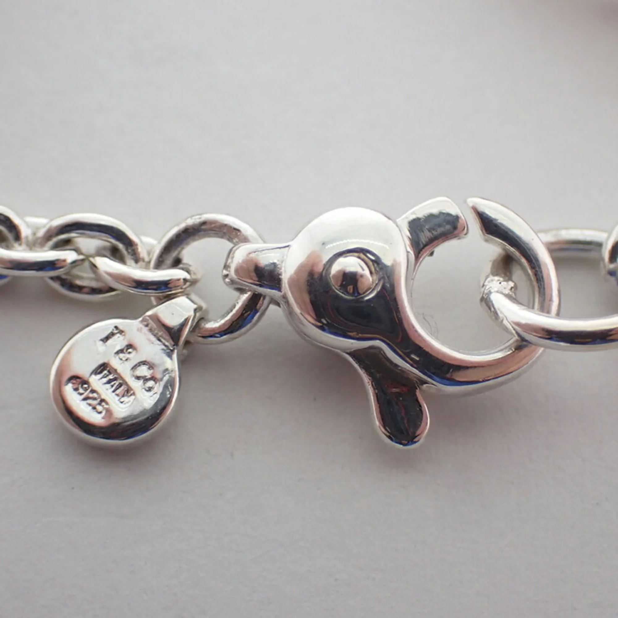 Heart Charm Bracelet Sterling Silver - Image 8