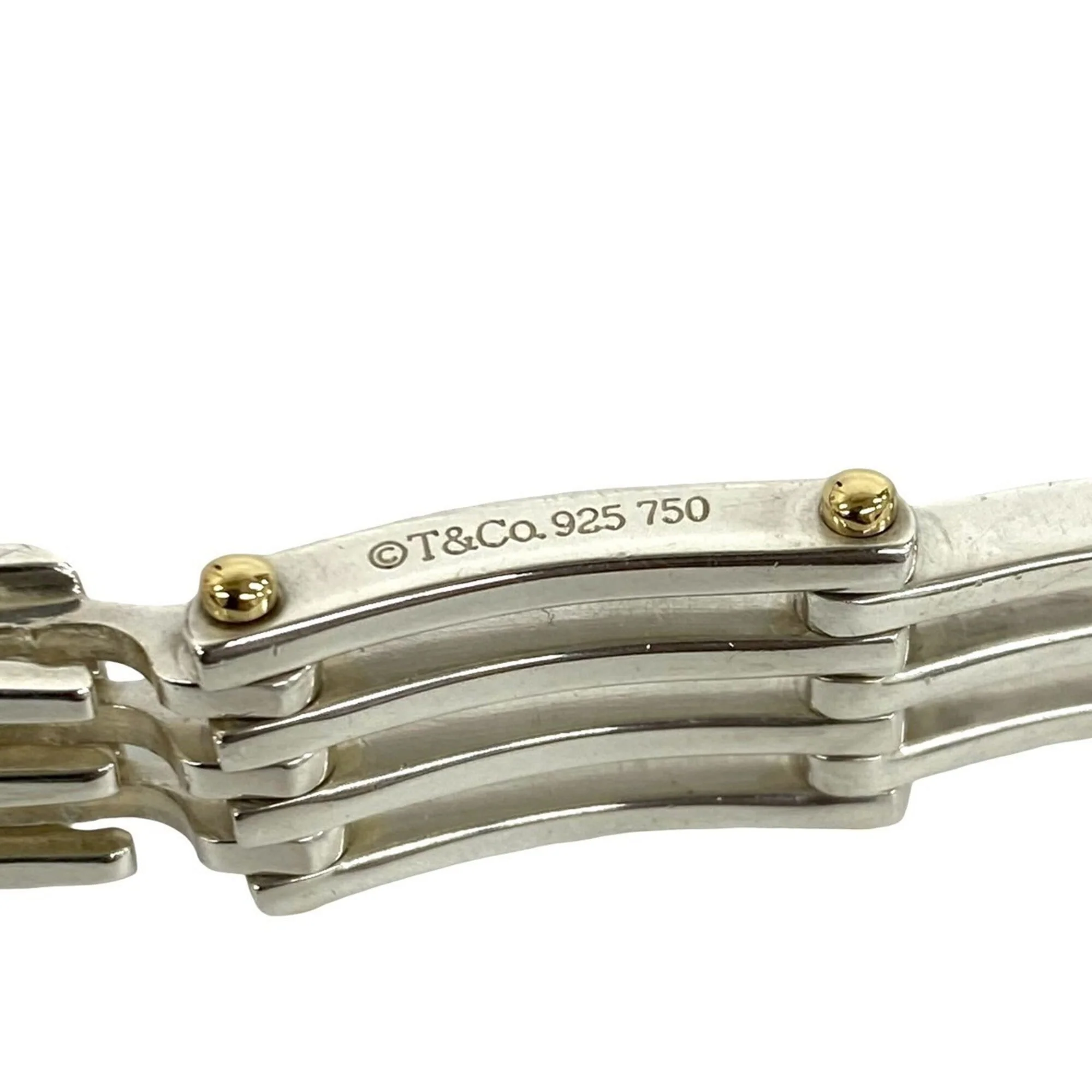 ID Bracelet Sterling Silver and 18K Yellow Gold - Image 3