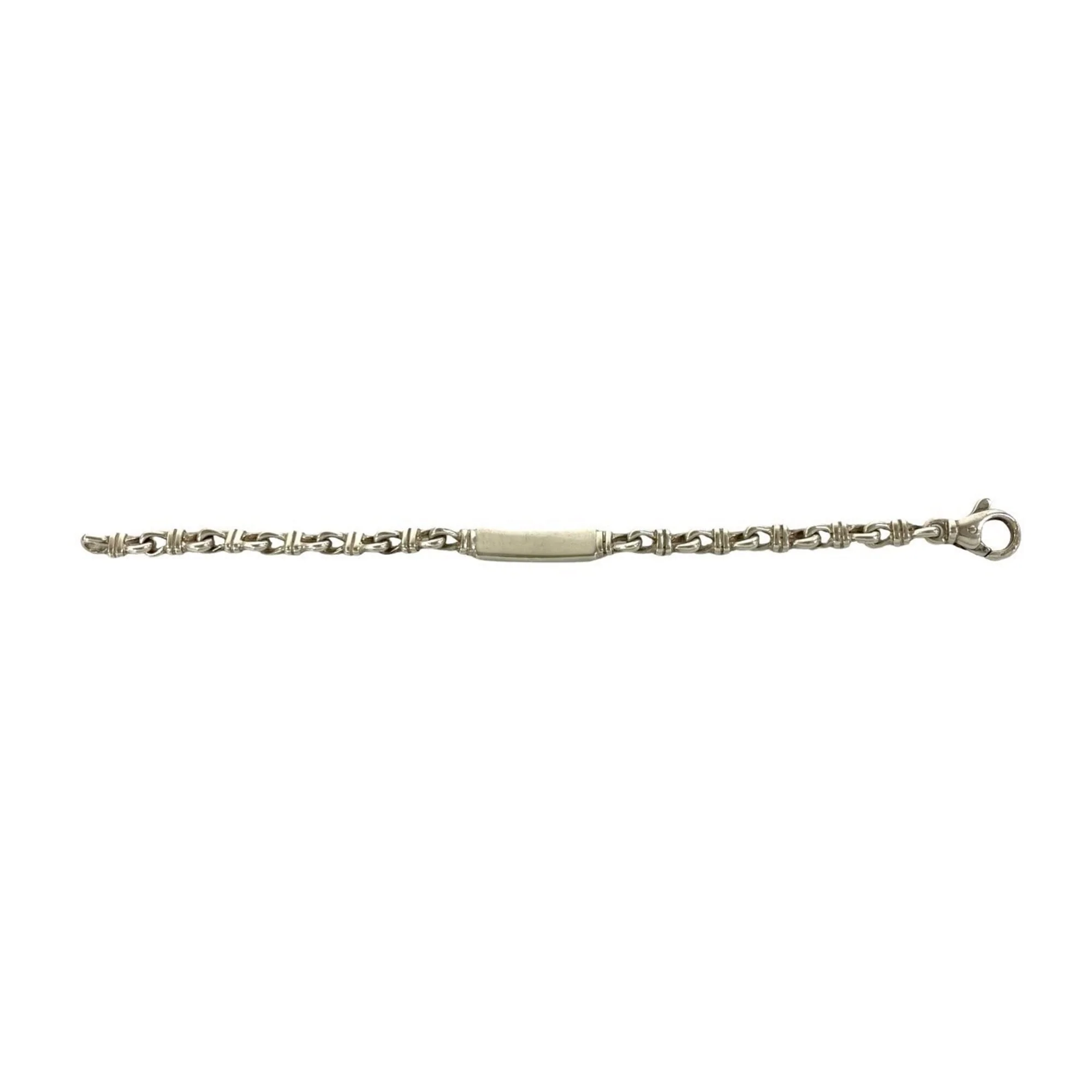 Knot Link ID Bracelet Sterling Silver - Image 6