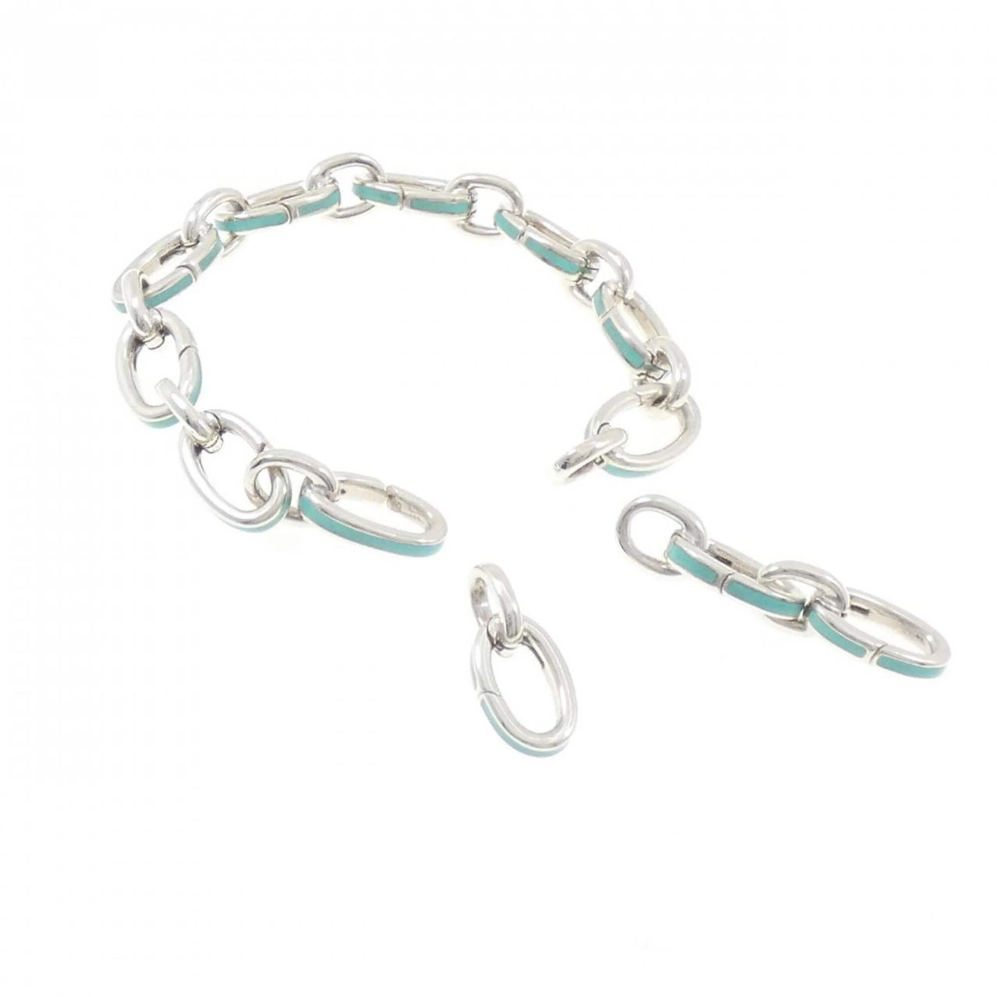 Link Clasp Bracelet Sterling Silver - Image 4