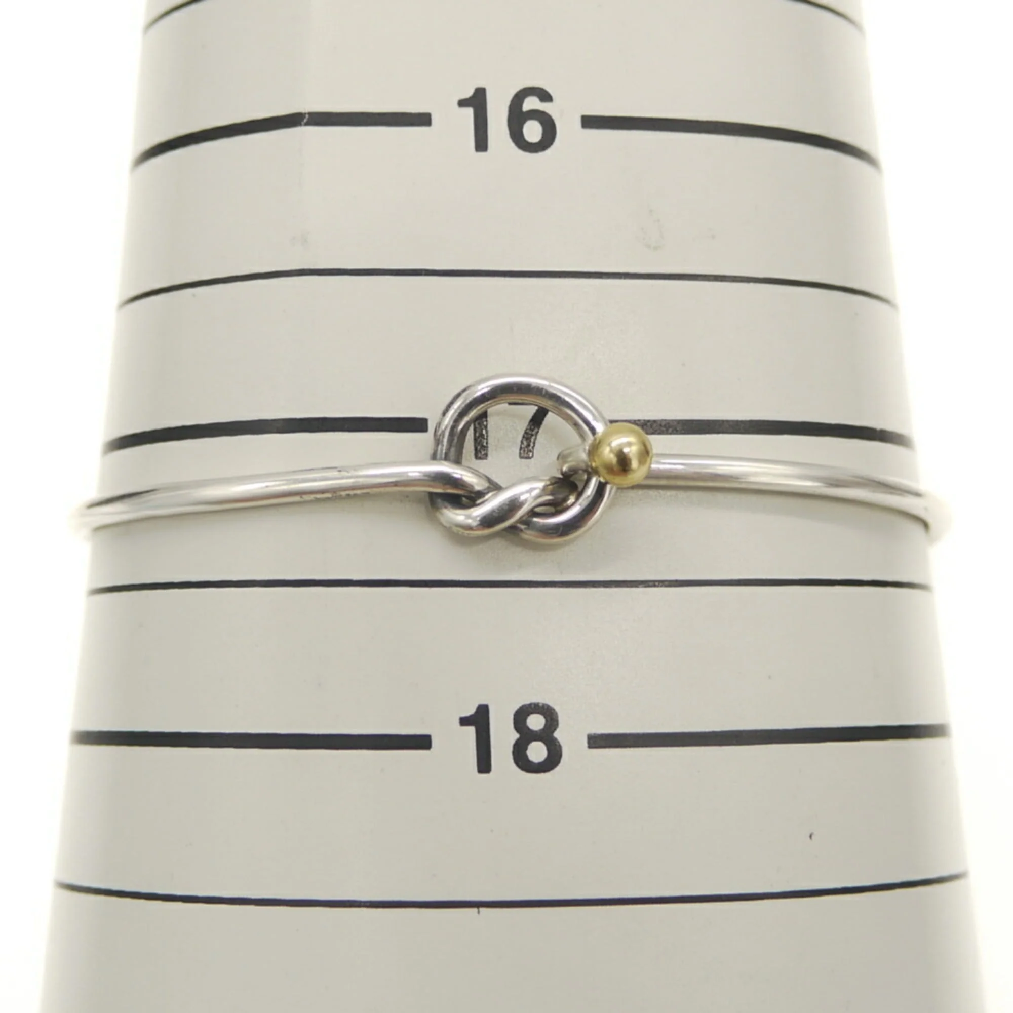 Love Knot Bracelet 18K Gold and Sterling Silver - Image 6