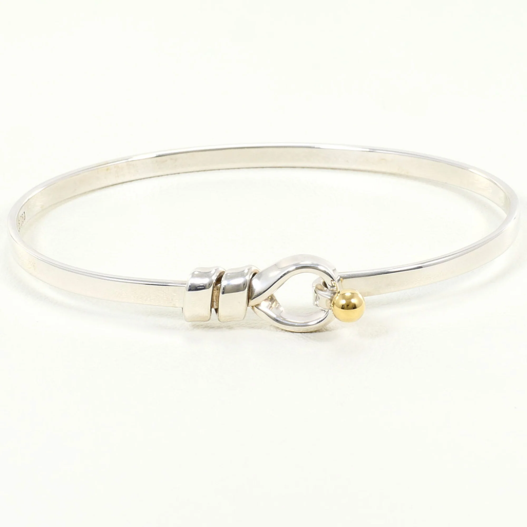 Love Knot Bracelet Sterling Silver and 18K Yellow Gold
